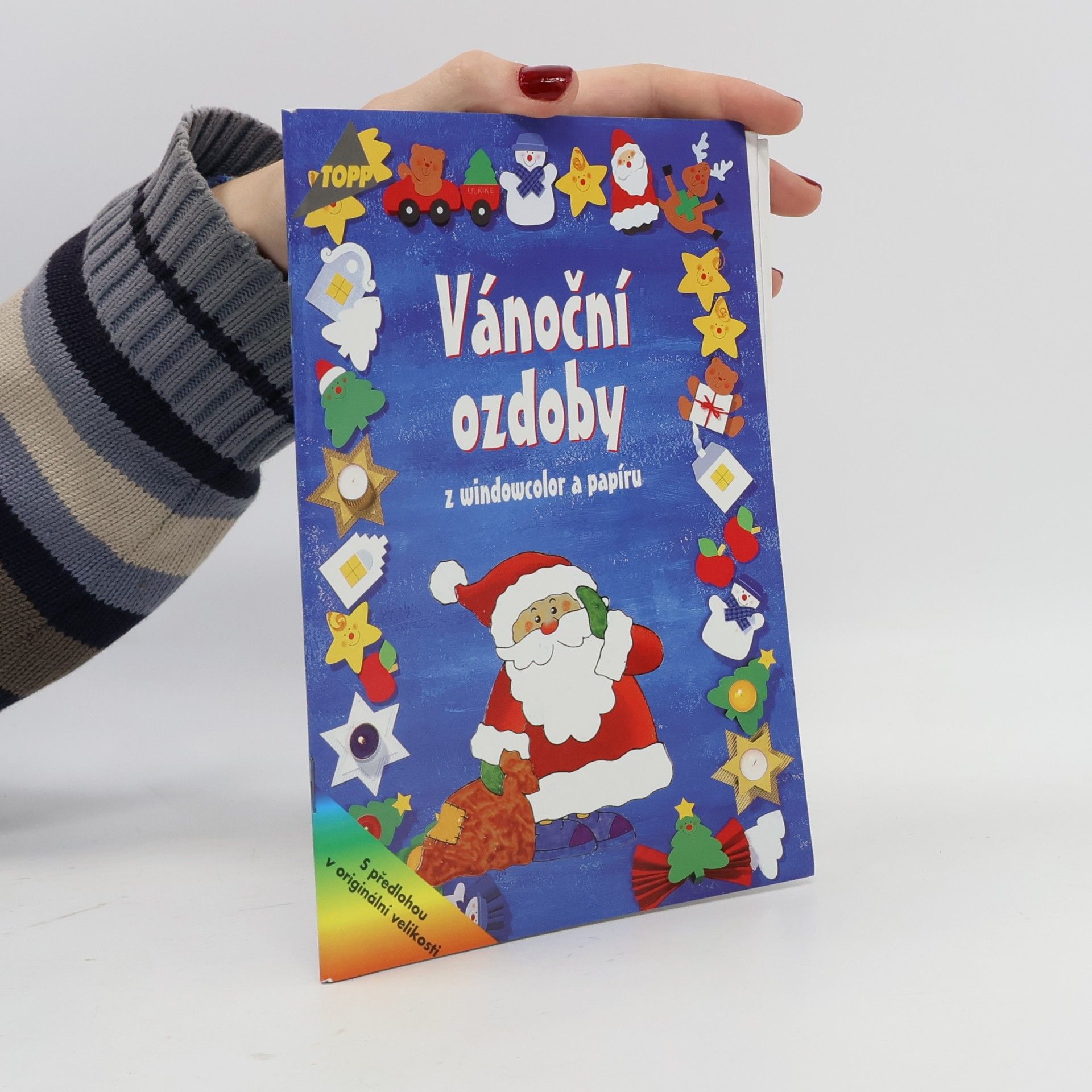 Vánoční ozdoby z windowcolor a papíru
