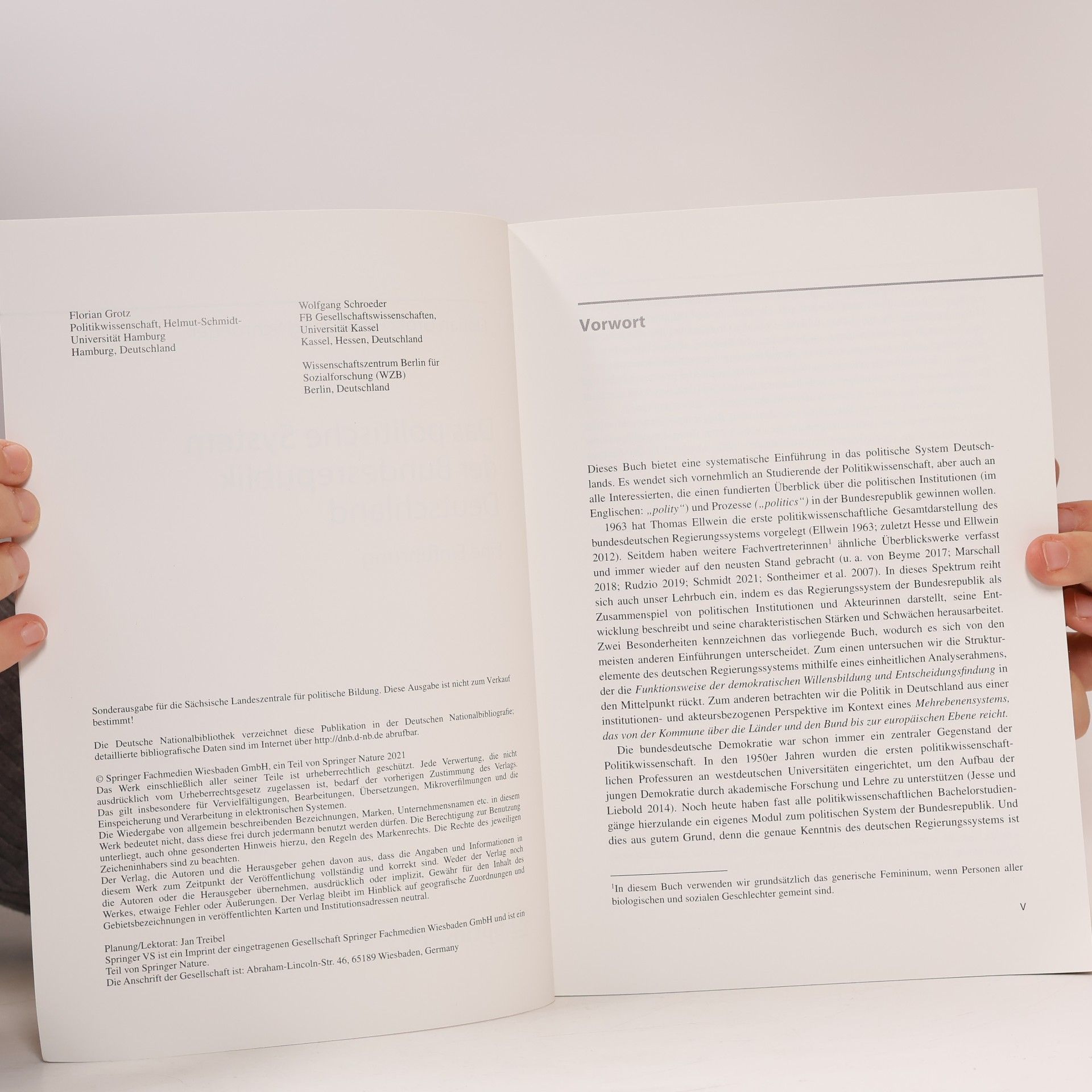 Wolfgang Schroeder Das politische System der Bundesrepublik Deutschland