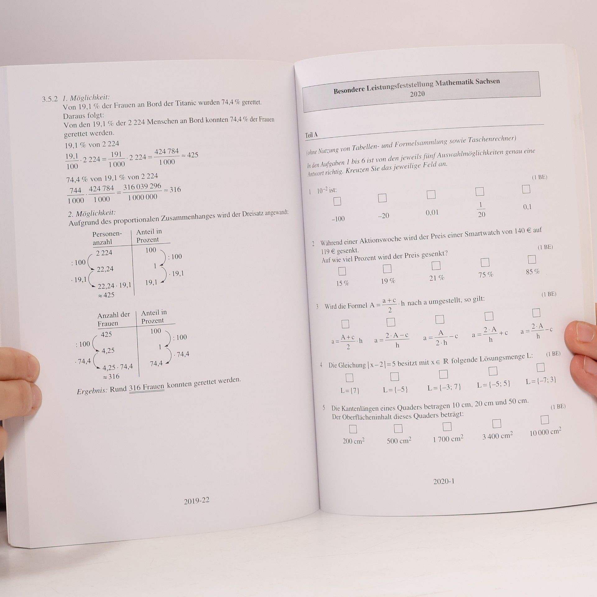 STARK Mathematik 10. Klasse - BLF Gymnasium 2026 Sachsen - Prüfungsvorbereitung (Zentrale Tests und Prüfungen)