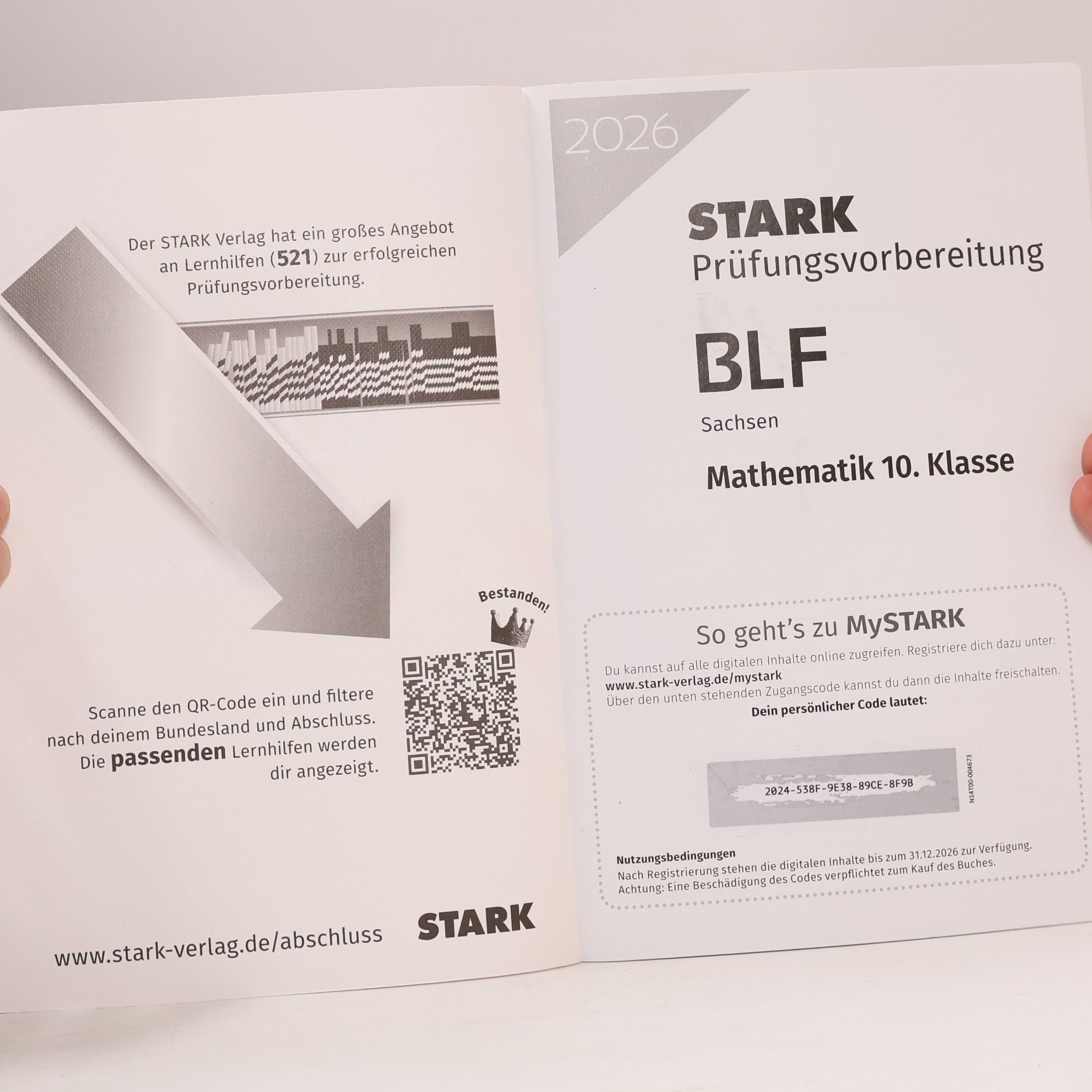 STARK Mathematik 10. Klasse - BLF Gymnasium 2026 Sachsen - Prüfungsvorbereitung (Zentrale Tests und Prüfungen)