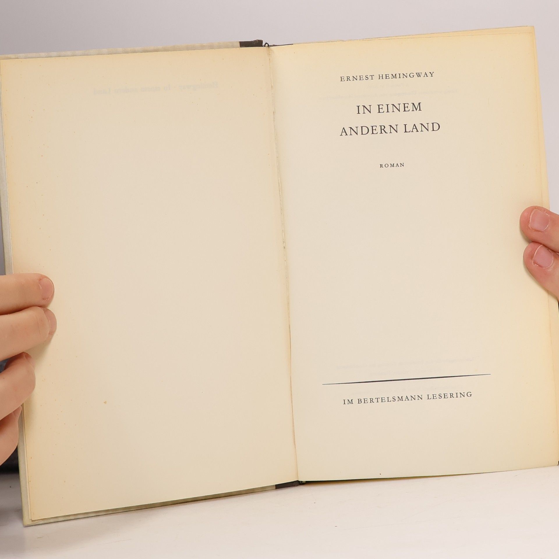 Ernest Hemingway In einem andern Land