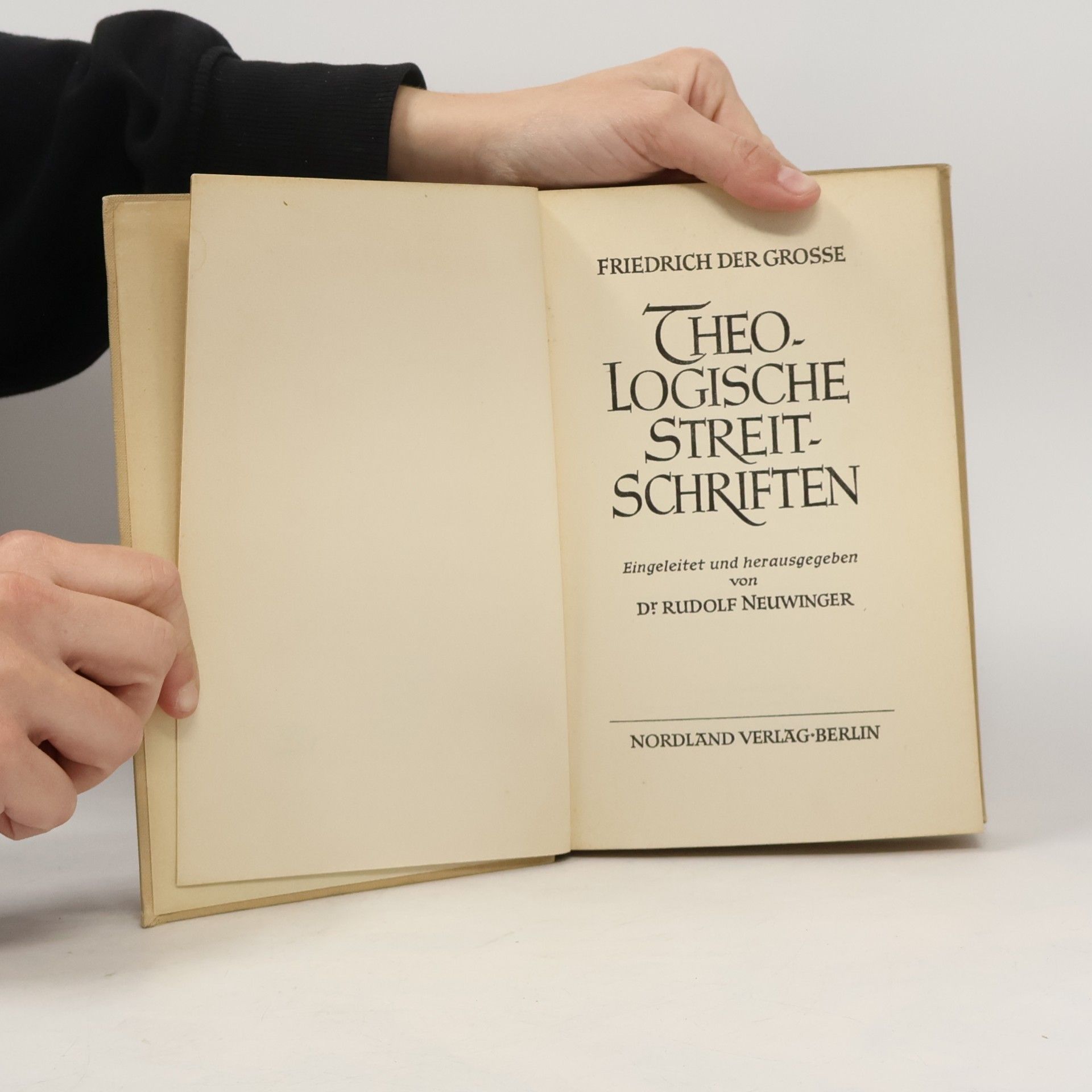 Friedrich der Große Theologische Streitschriften