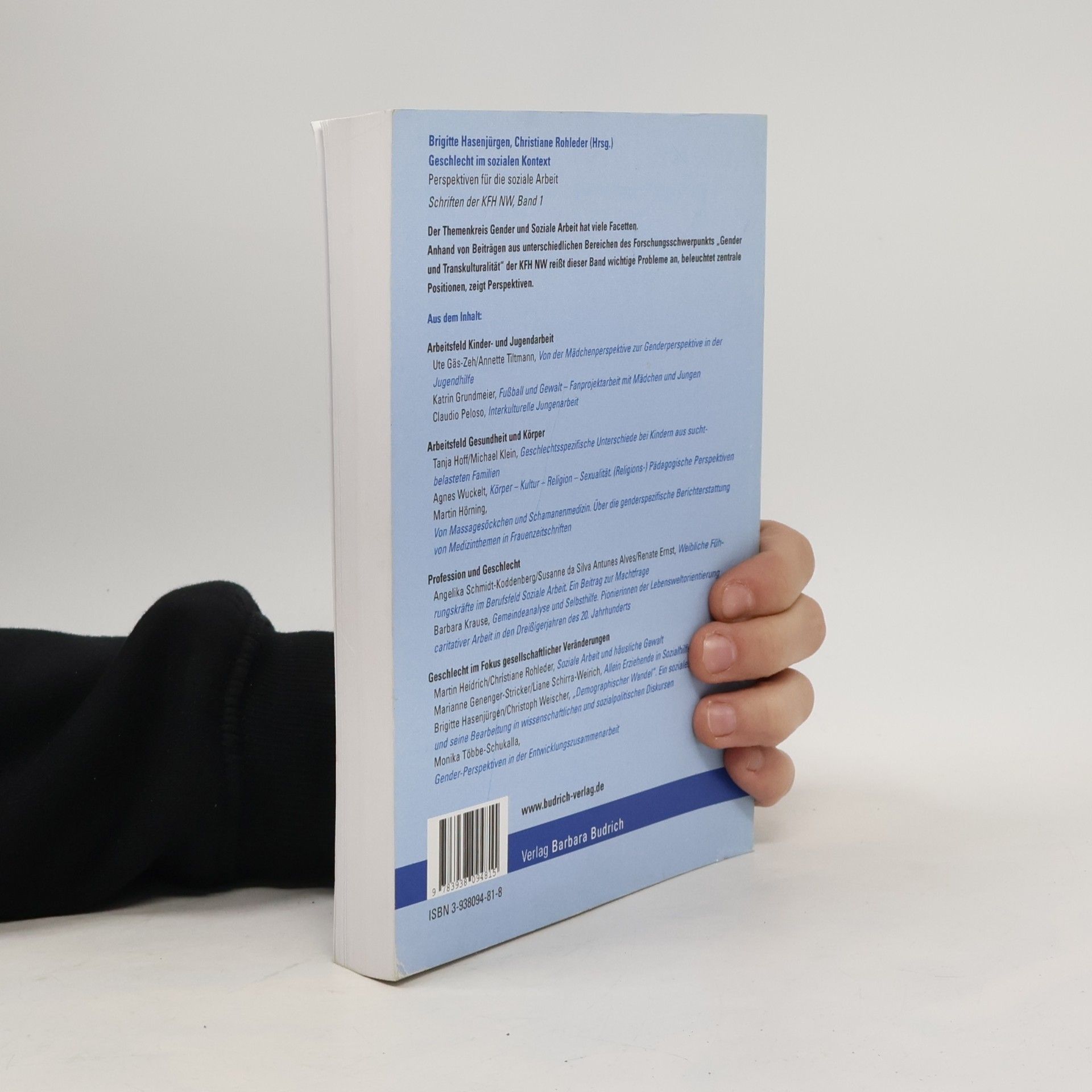 Christiane Rohleder Geschlecht im sozialen Kontext