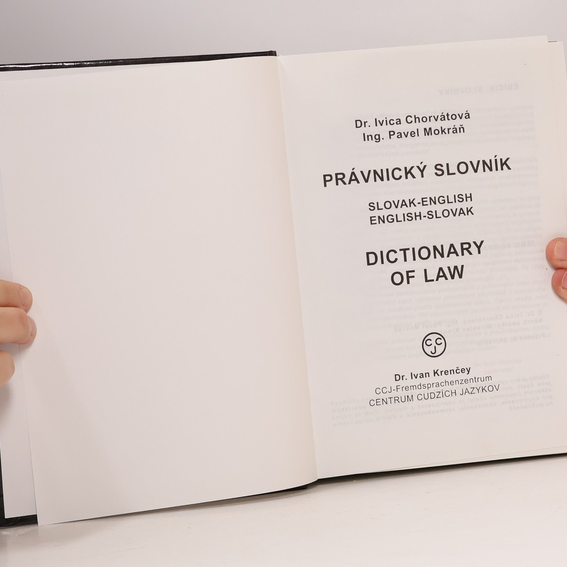 Miroslav Krenčey Právnický slovník anglicko-slovenský, slovensko-anglický