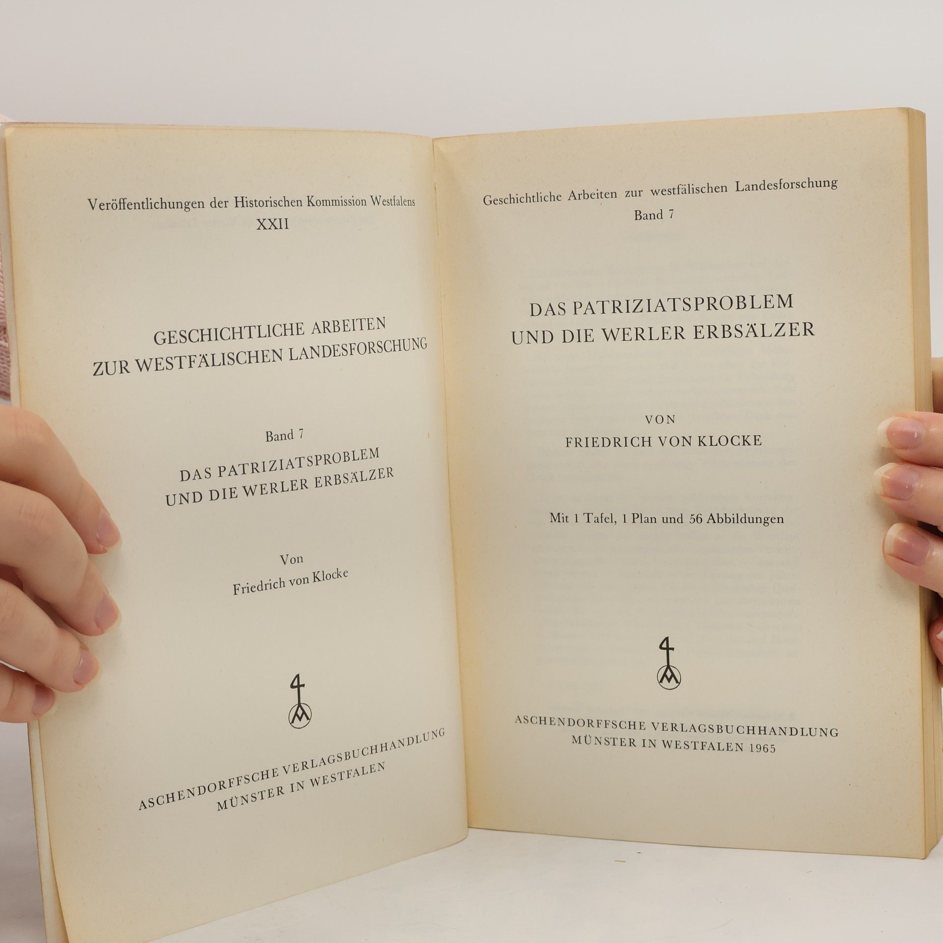 Friedrich von Klocke Das Patriziatsproblem und die Werler Erbsälzer.