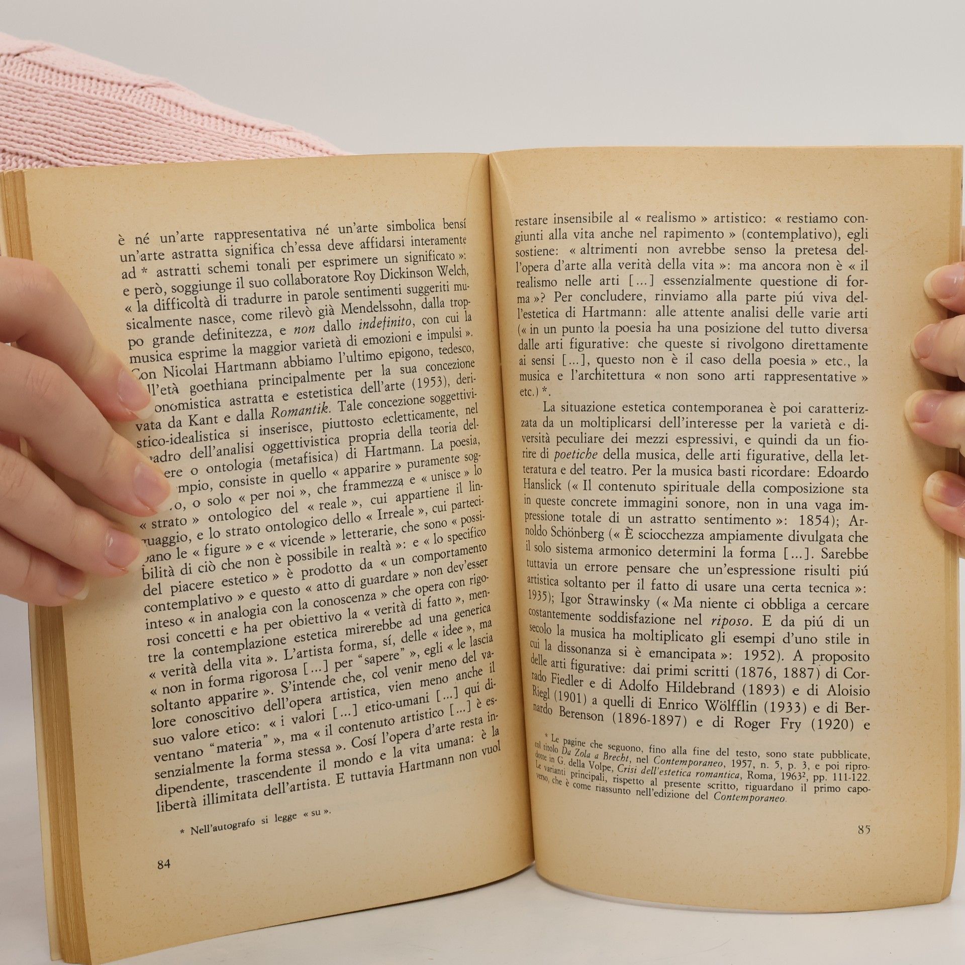 Galvano Della Volpe Storia del Gusto