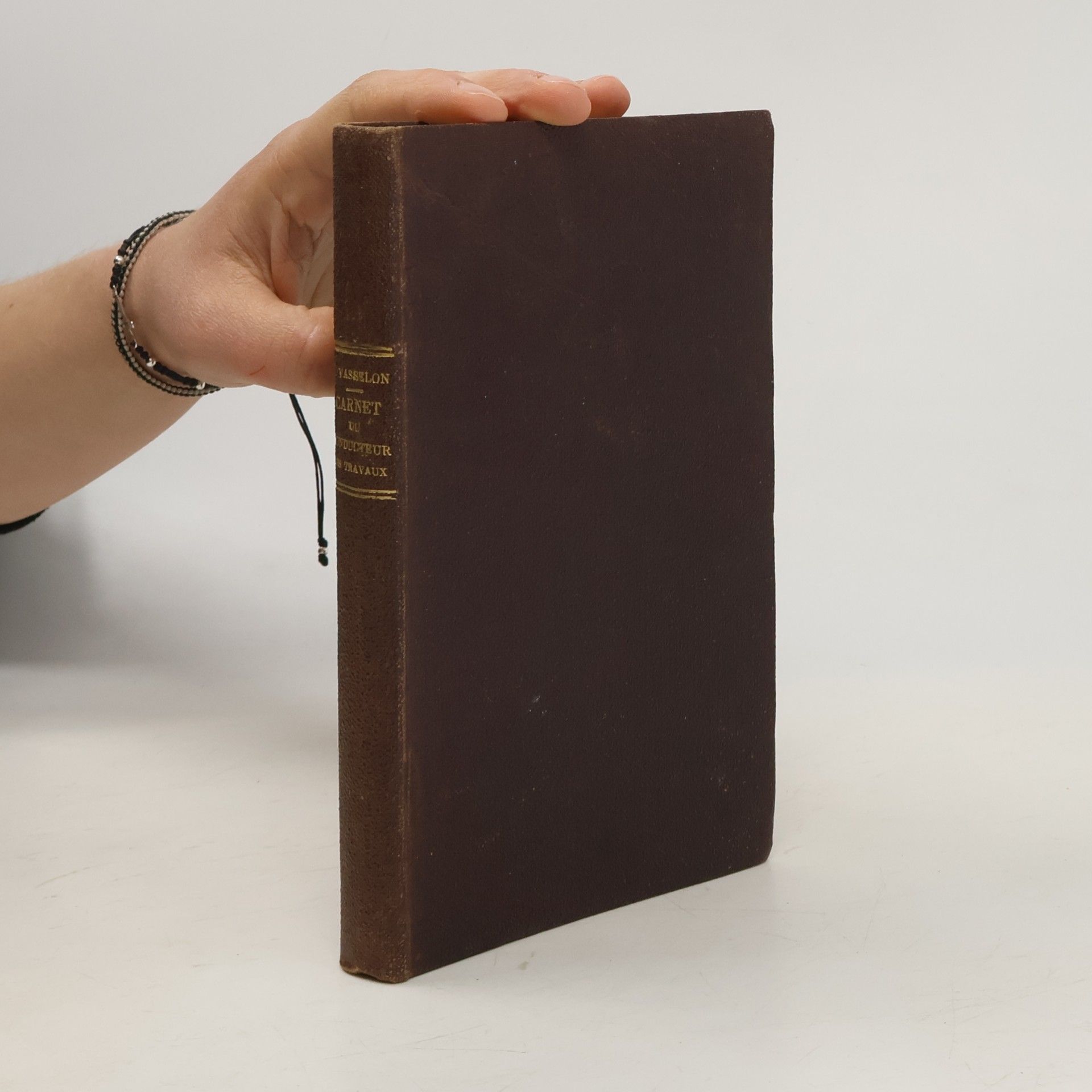 F. Vasselon Carnet du conducteur des Travaux