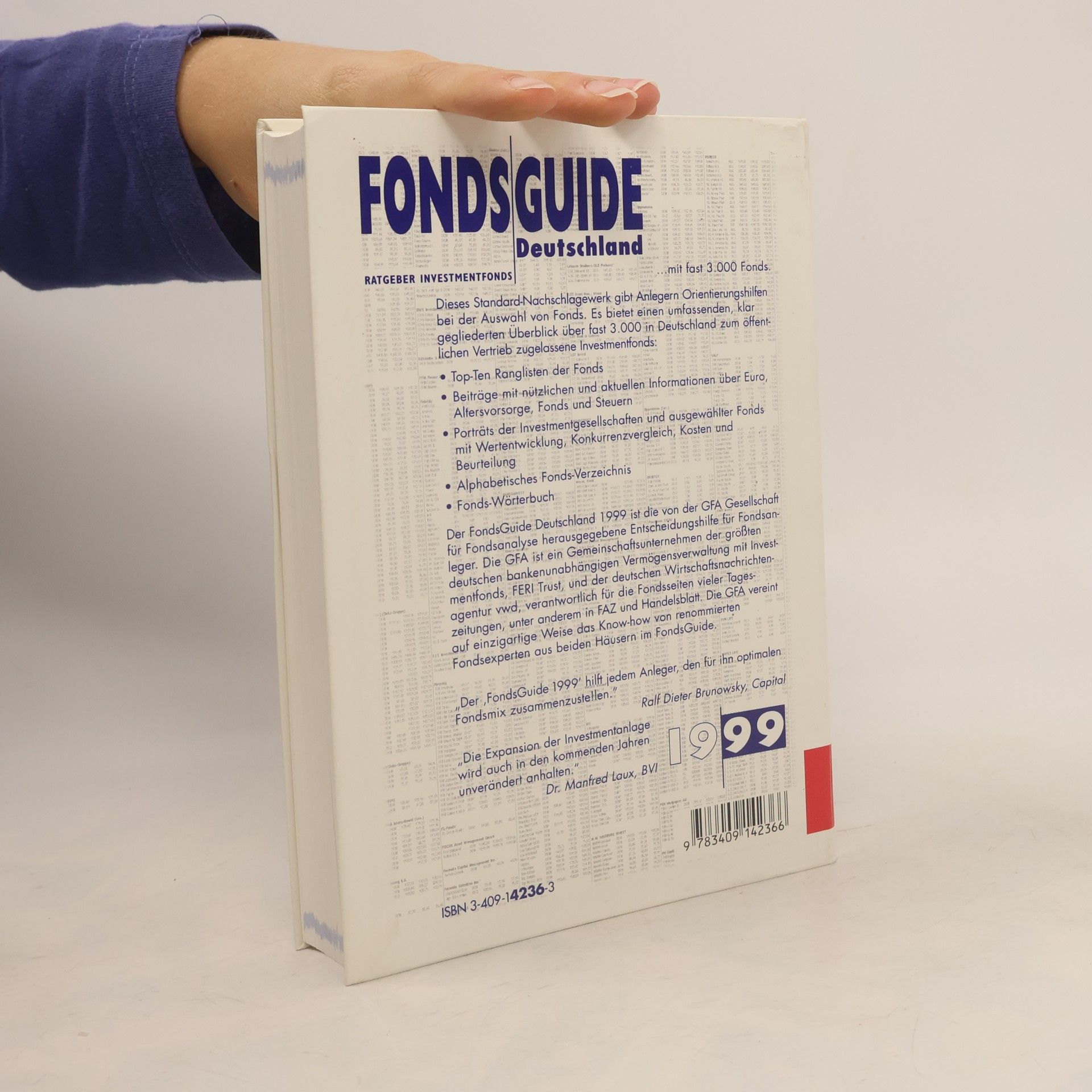 GFA Gesellschaft für Fondsanalyse FondsGuide Deutschland 1999