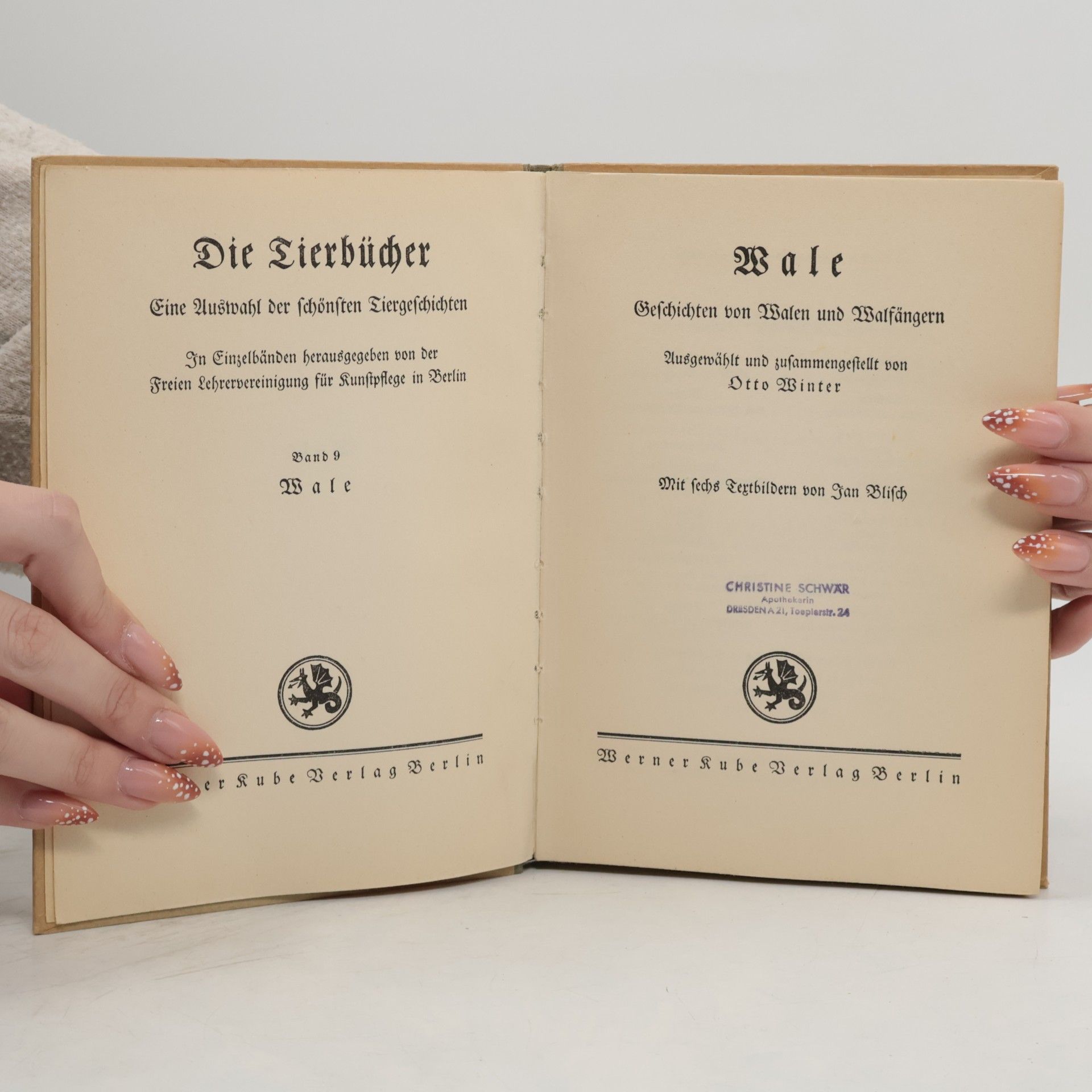 Otto Winter Die Tierbücher: Wale
