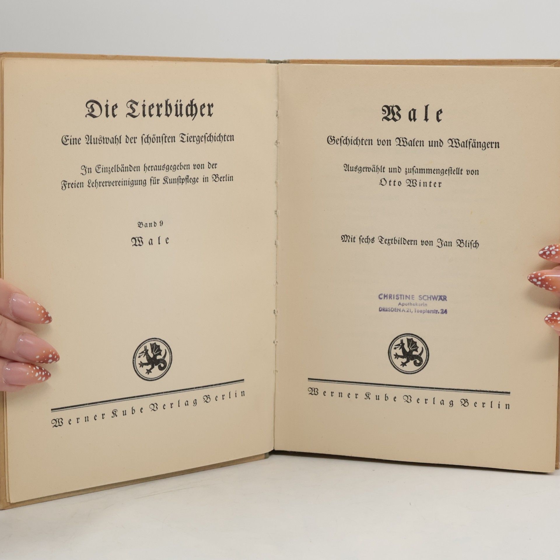 Otto Winter Die Tierbücher: Wale