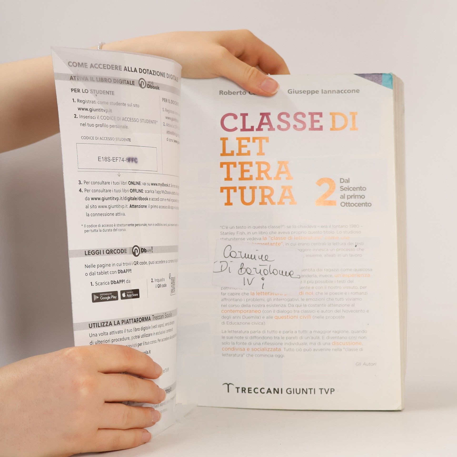 Roberto Carnero Classe di Letteratura 2