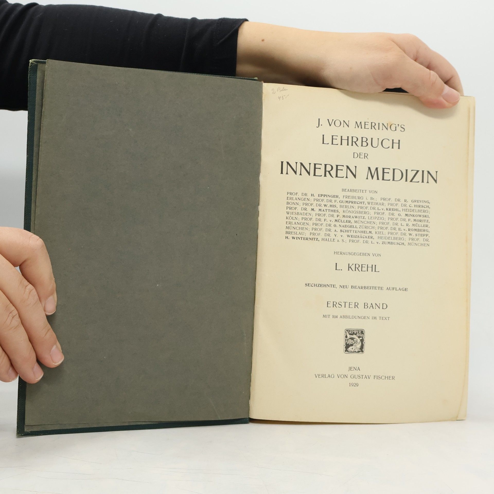J. von Mering J. V. Mering's Lehrbuch der inneren Medizin 1
