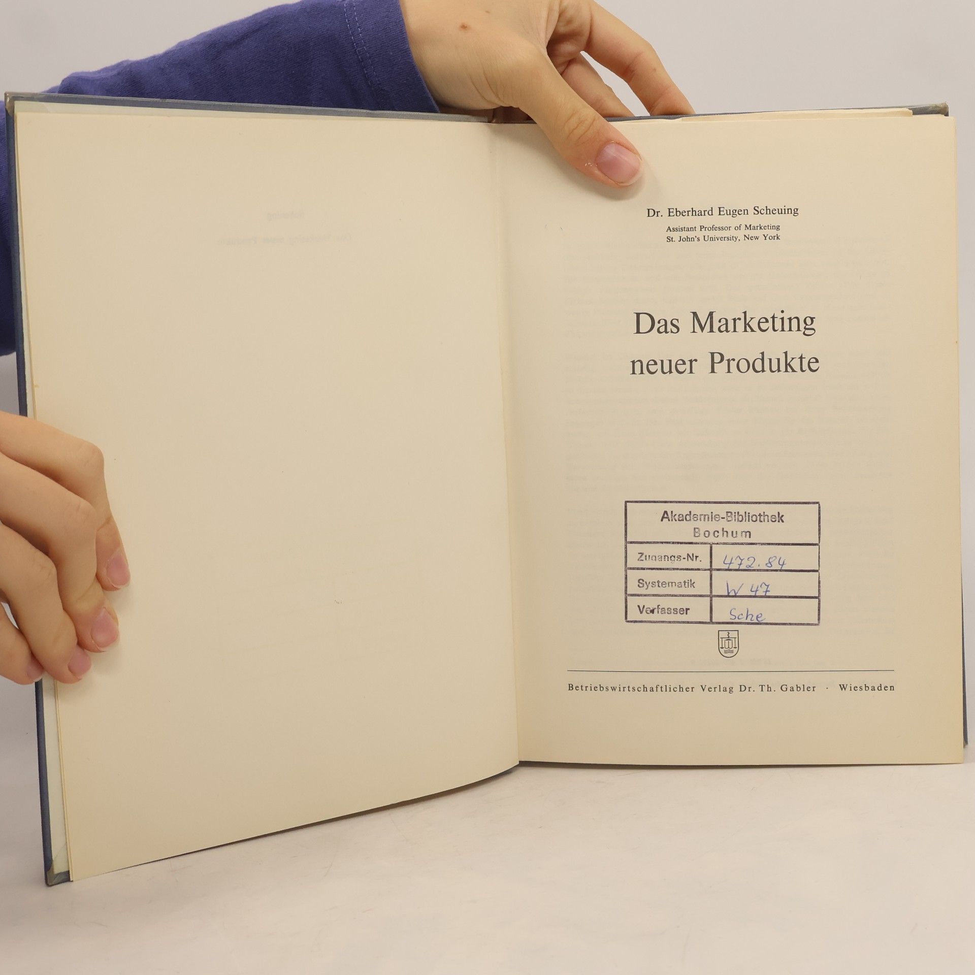 Eberhard Eugen Scheuing Das Marketing neuer Produkte