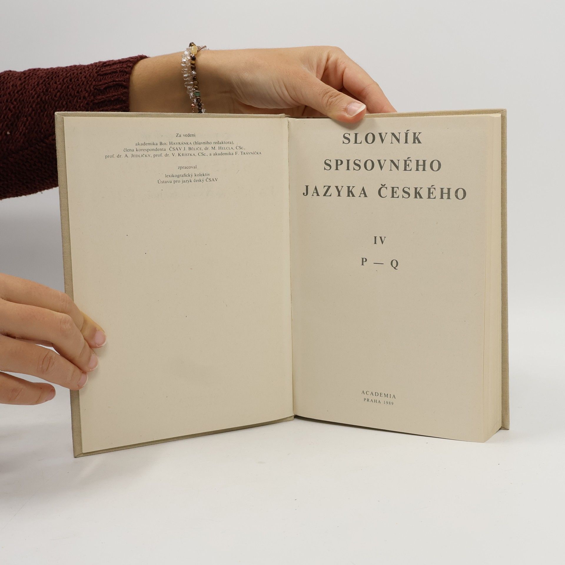 Collectif d'auteurs Slovník spisovného jazyka českého IV. P-Q