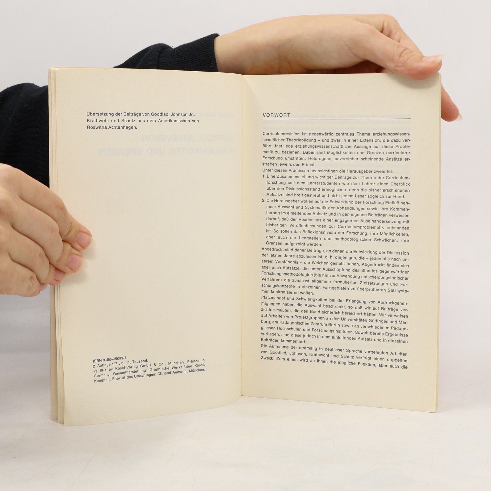 Frank Achtenhagen Curriculumrevision