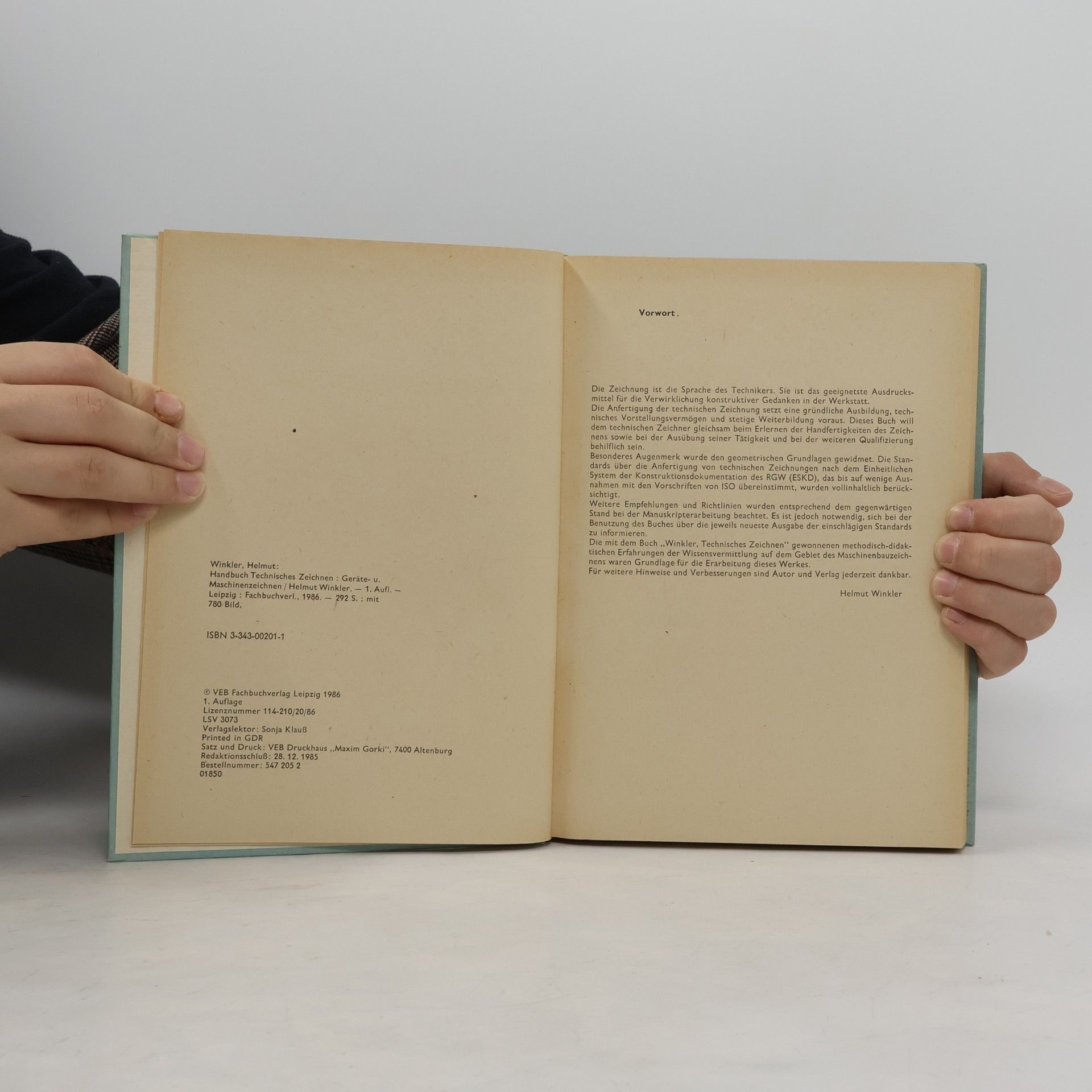 Helmut Winkler Handbuch Technisches Zeichnen