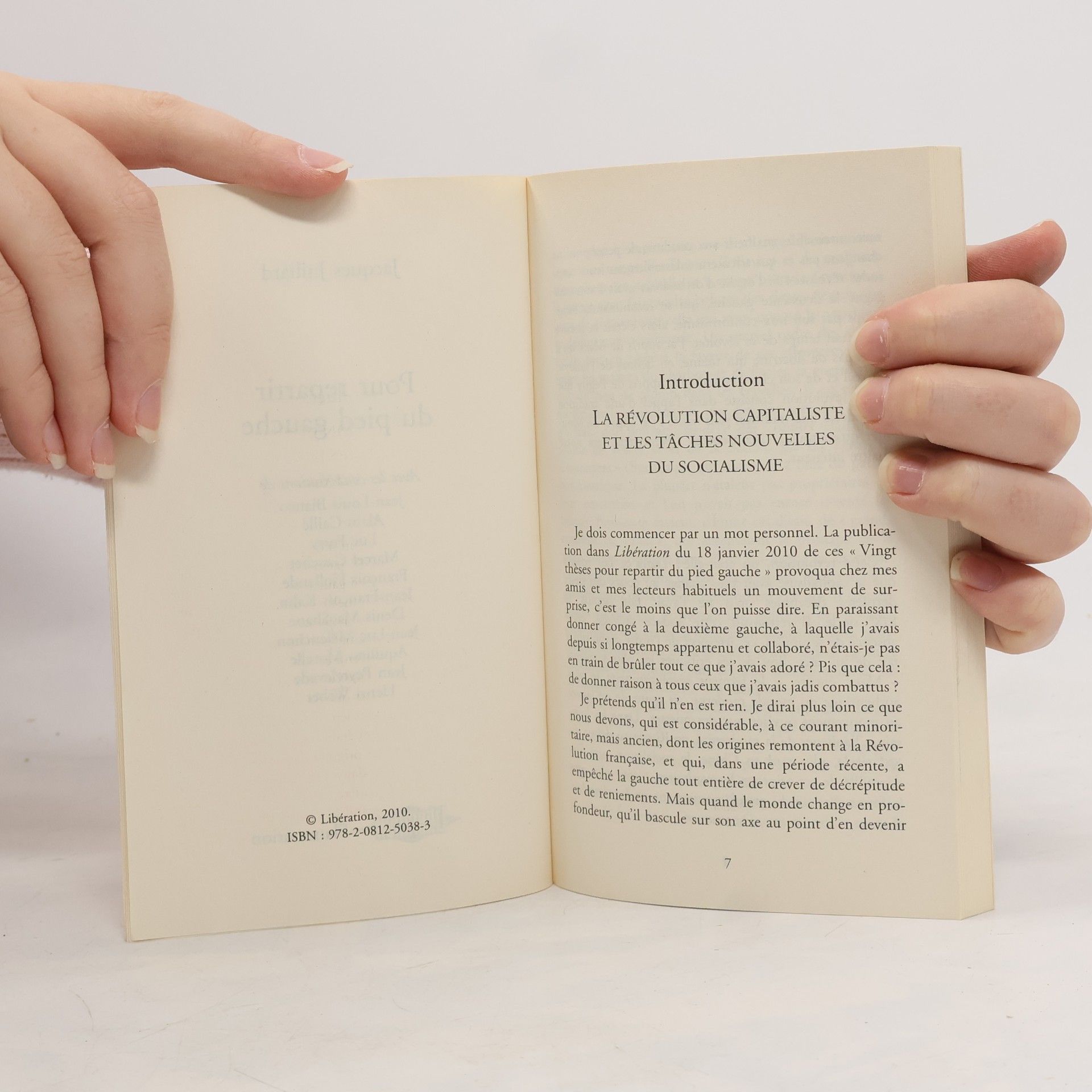 Jacques Julliard Pour repartir du pied gauche