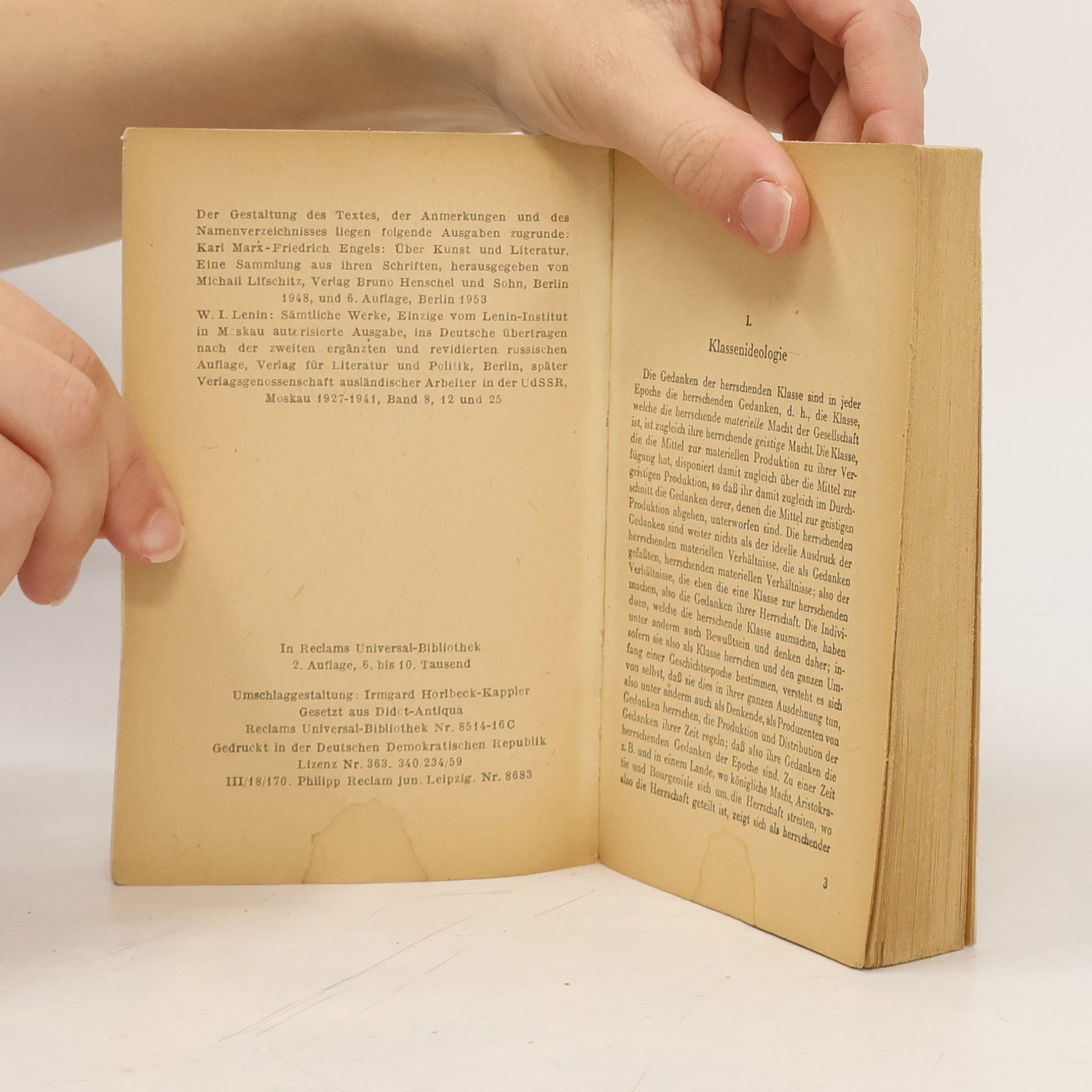Karl Marx Über Kunst und Literatur