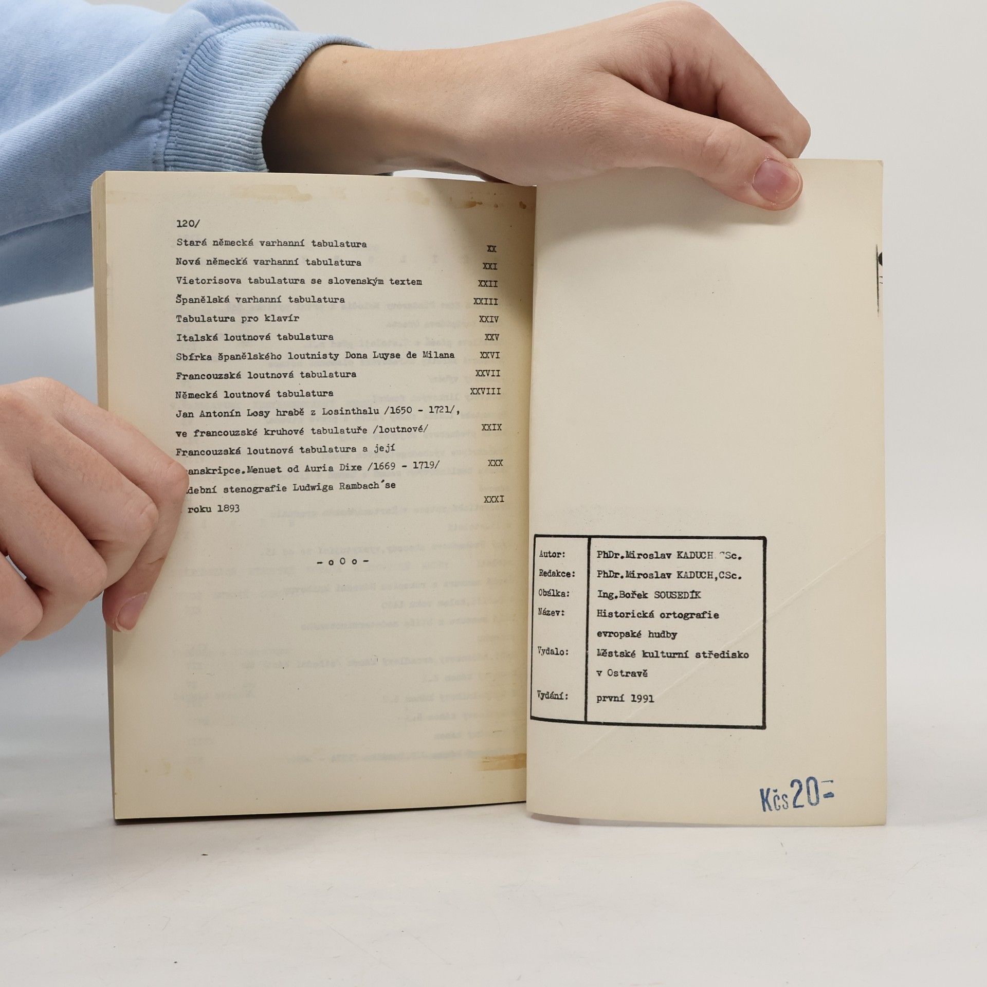 Miroslav Kaduch Historická ortografie evropské hudby