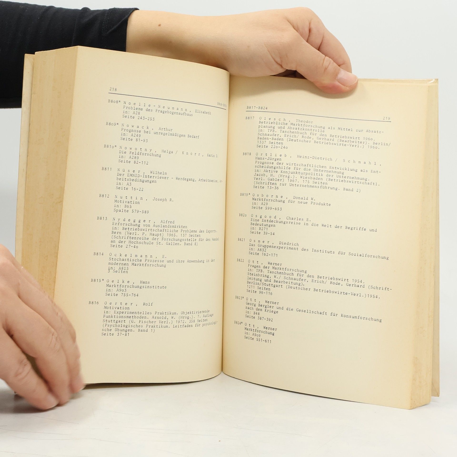 Rüdiger Schiller Kölner Absatzwirtschaftliche Dokumentation - 1: Bibliographie der Marktforschungsliteratur