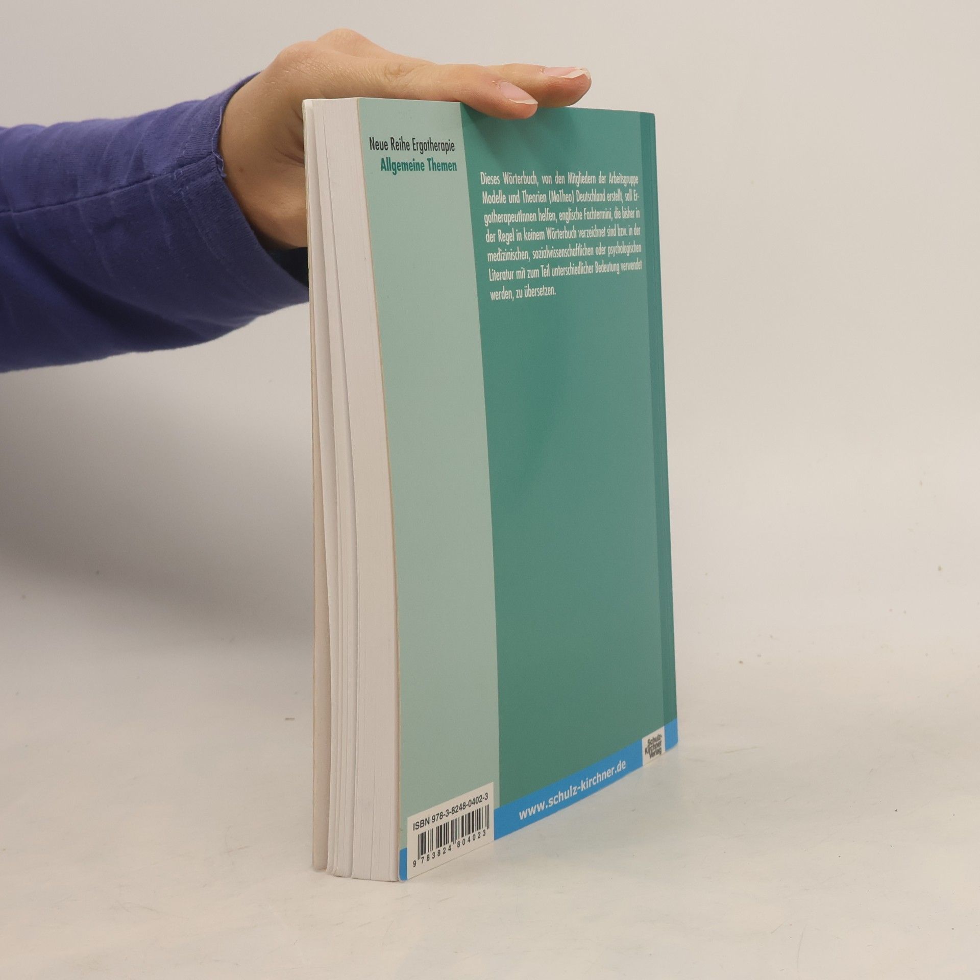 Barbara Dehnhardt Fachwörterbuch Ergotherapie, allgemeine Themen, Deutsch-Englisch, Englisch-Deutsch
