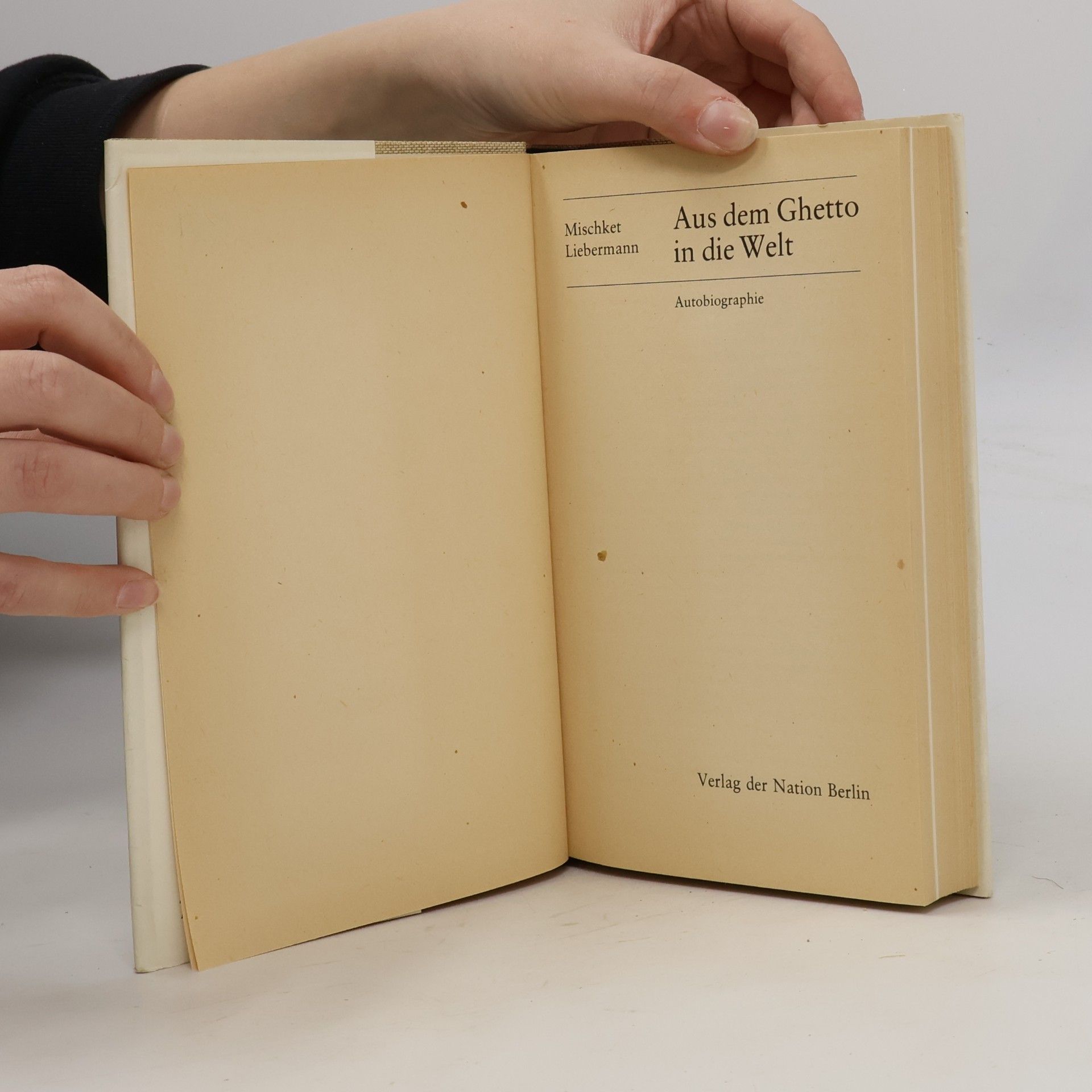Mischket Liebermann Aus dem Ghetto in die Welt
