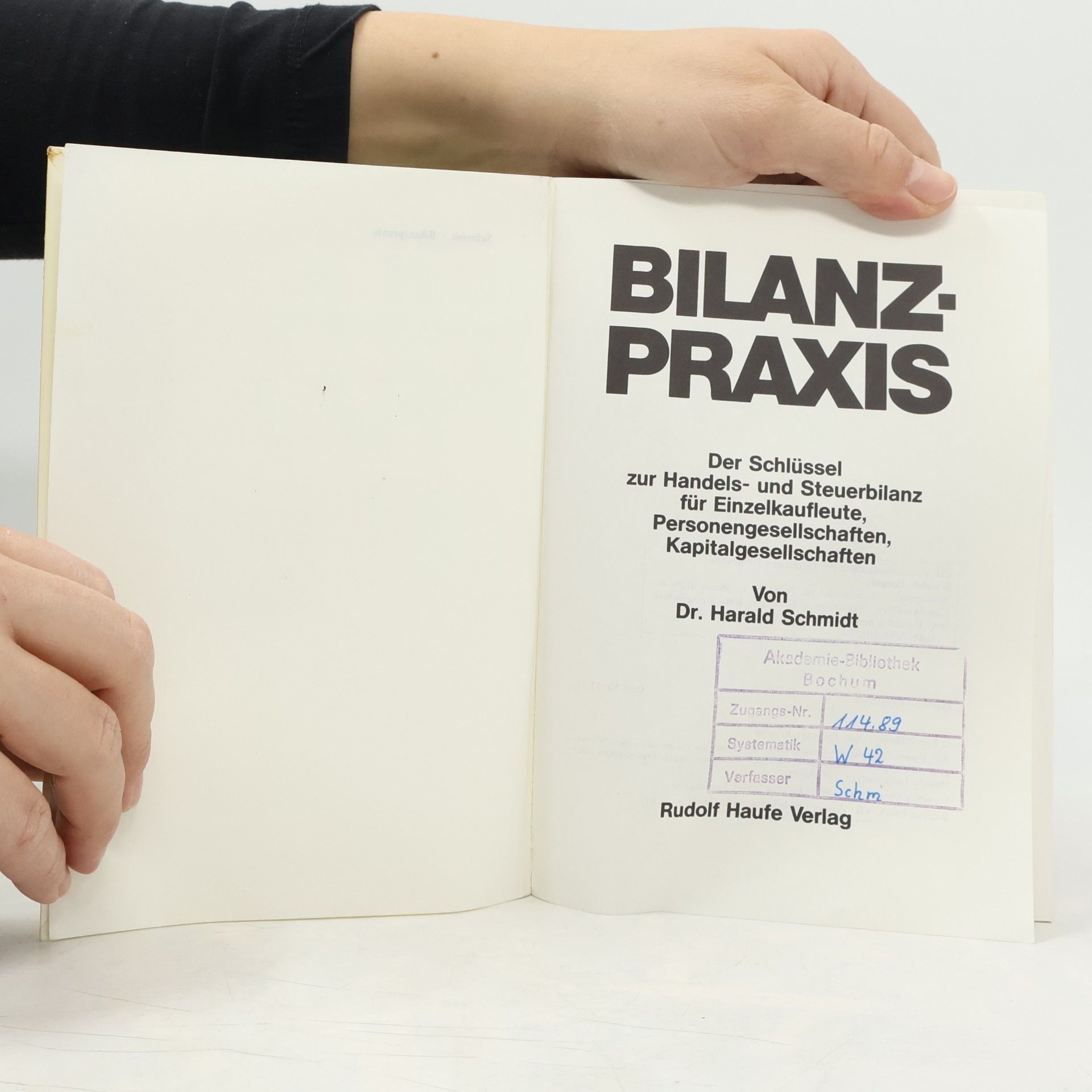 Harald Schmidt Bilanzpraxis