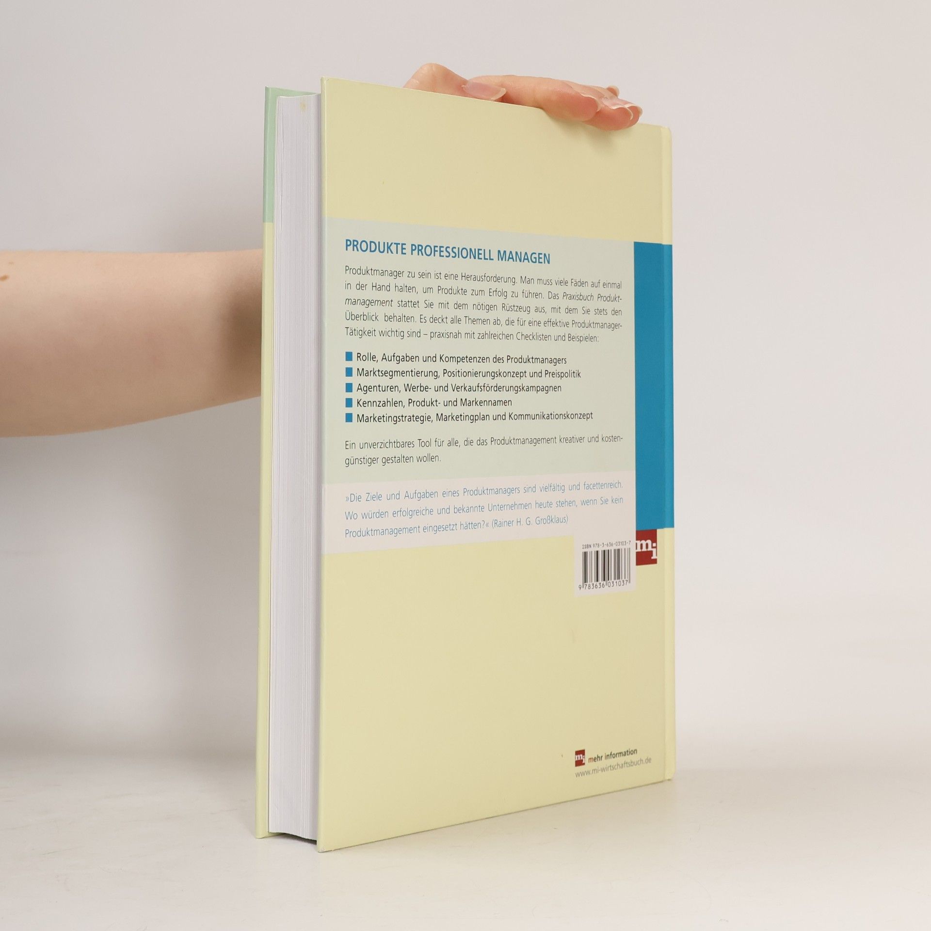 Rainer H. G. Großklaus Praxisbuch Produktmanagement
