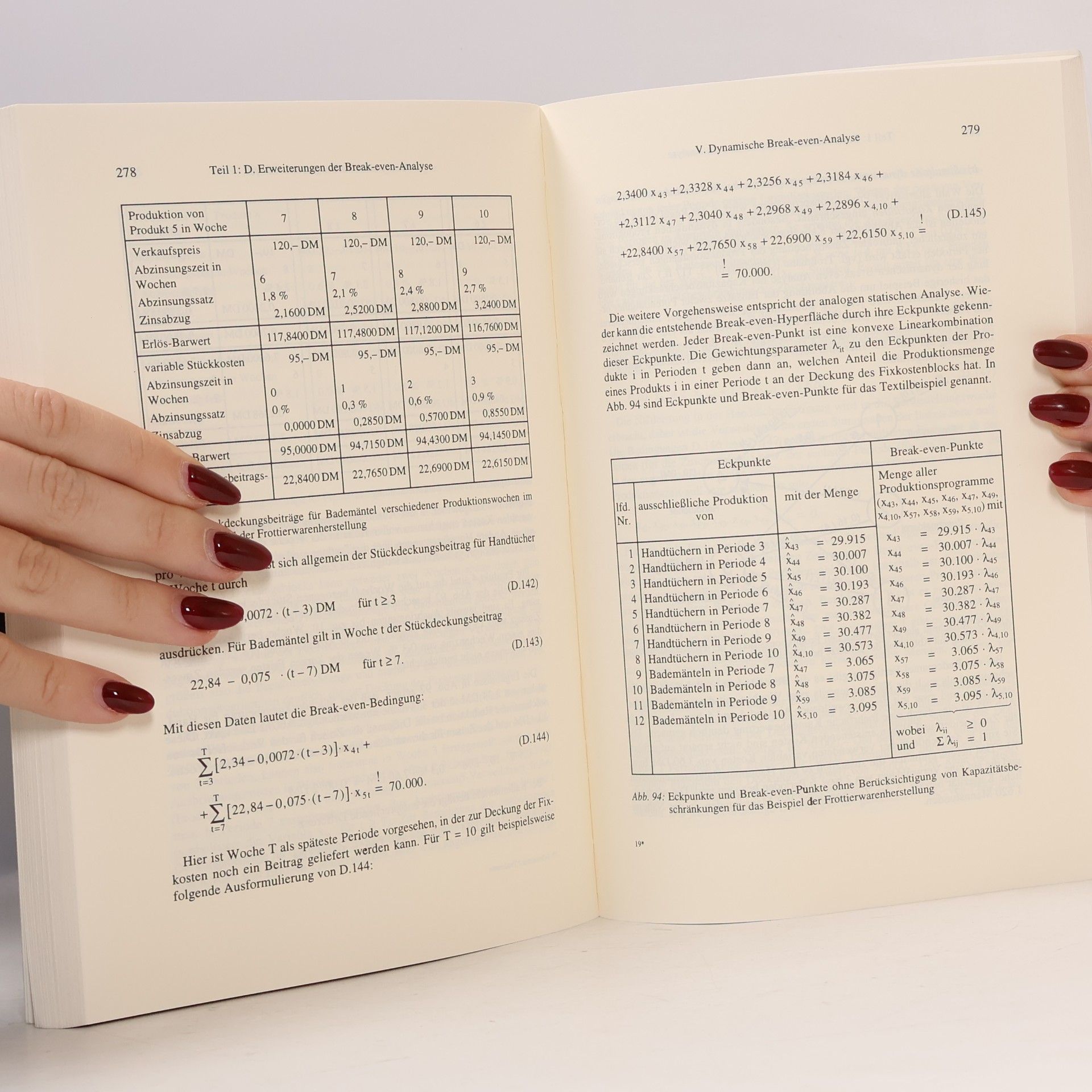 Marcell Schweitzer Betriebswirtschaftliche Forschungsergebnisse - 110: Break-even-Analysen