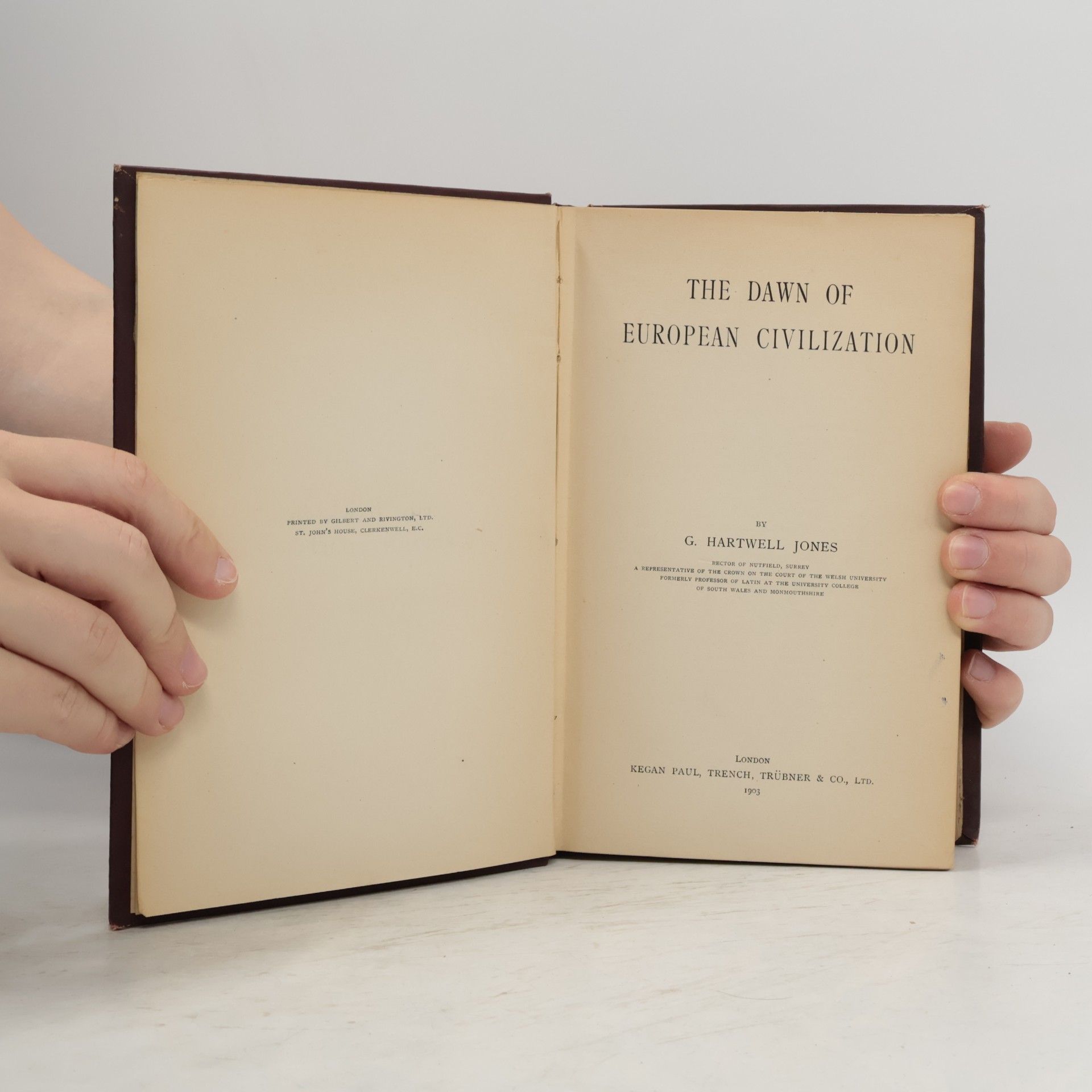 G. Hartwell Jones The Dawn of European Civilization