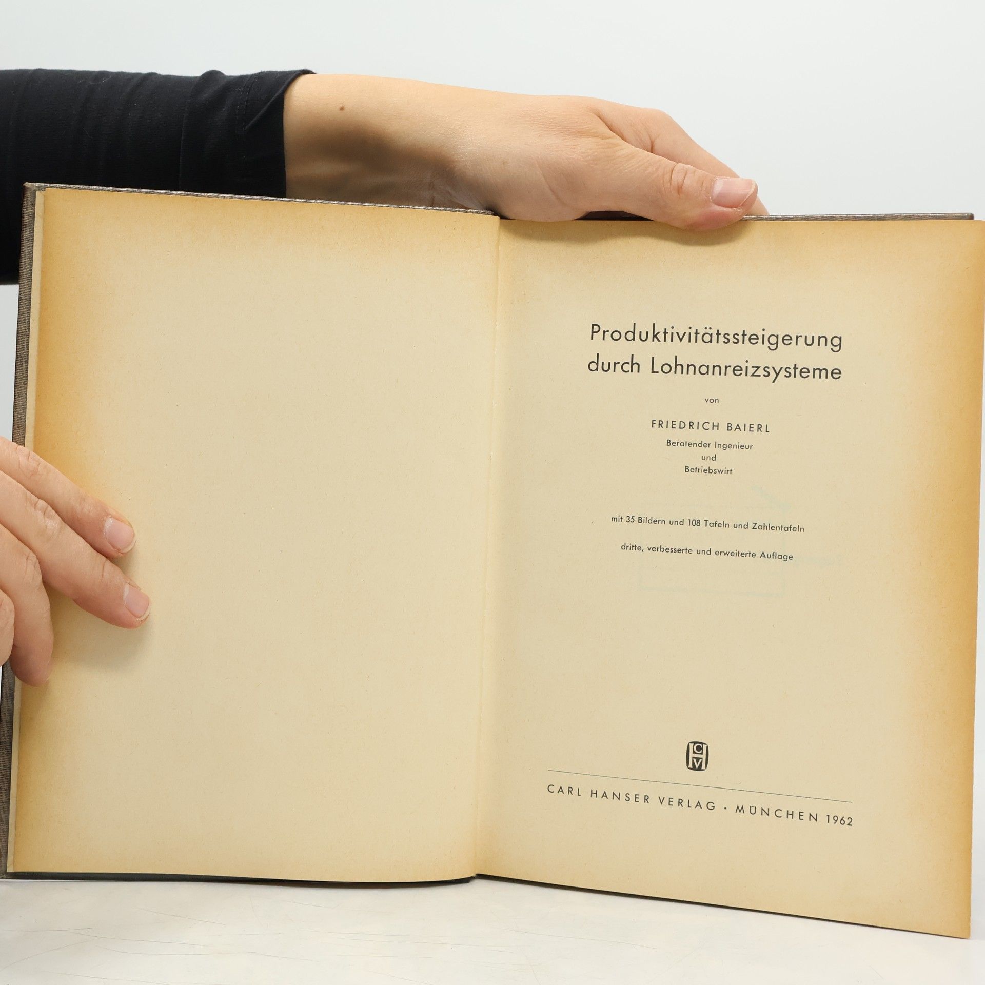 Friedrich Baierl Produktivitätssteigerung durch Lohnanreizsysteme
