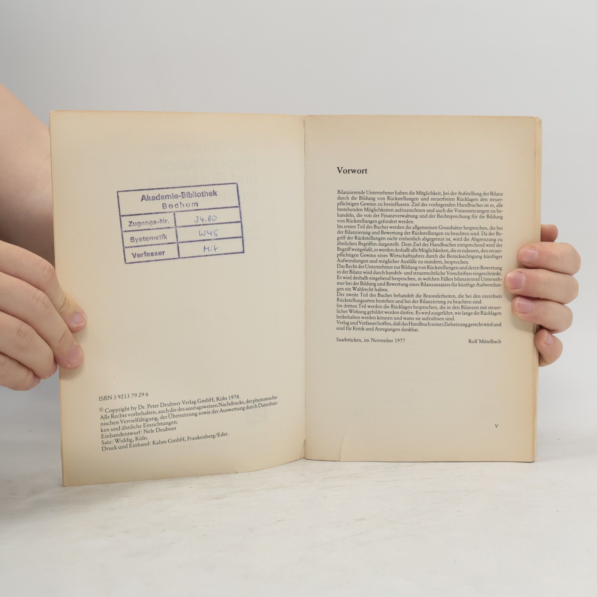 Rolf Mittelbach Handbuch der Rückstellungen und Rücklagen im Steuerrecht