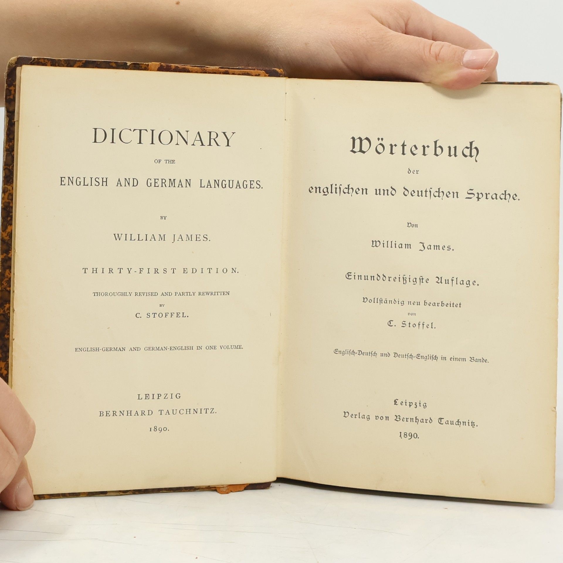 William James Medical dictionary of the English and German languages Medizinisches Wörterbuch der deutschen und englischen Sprache