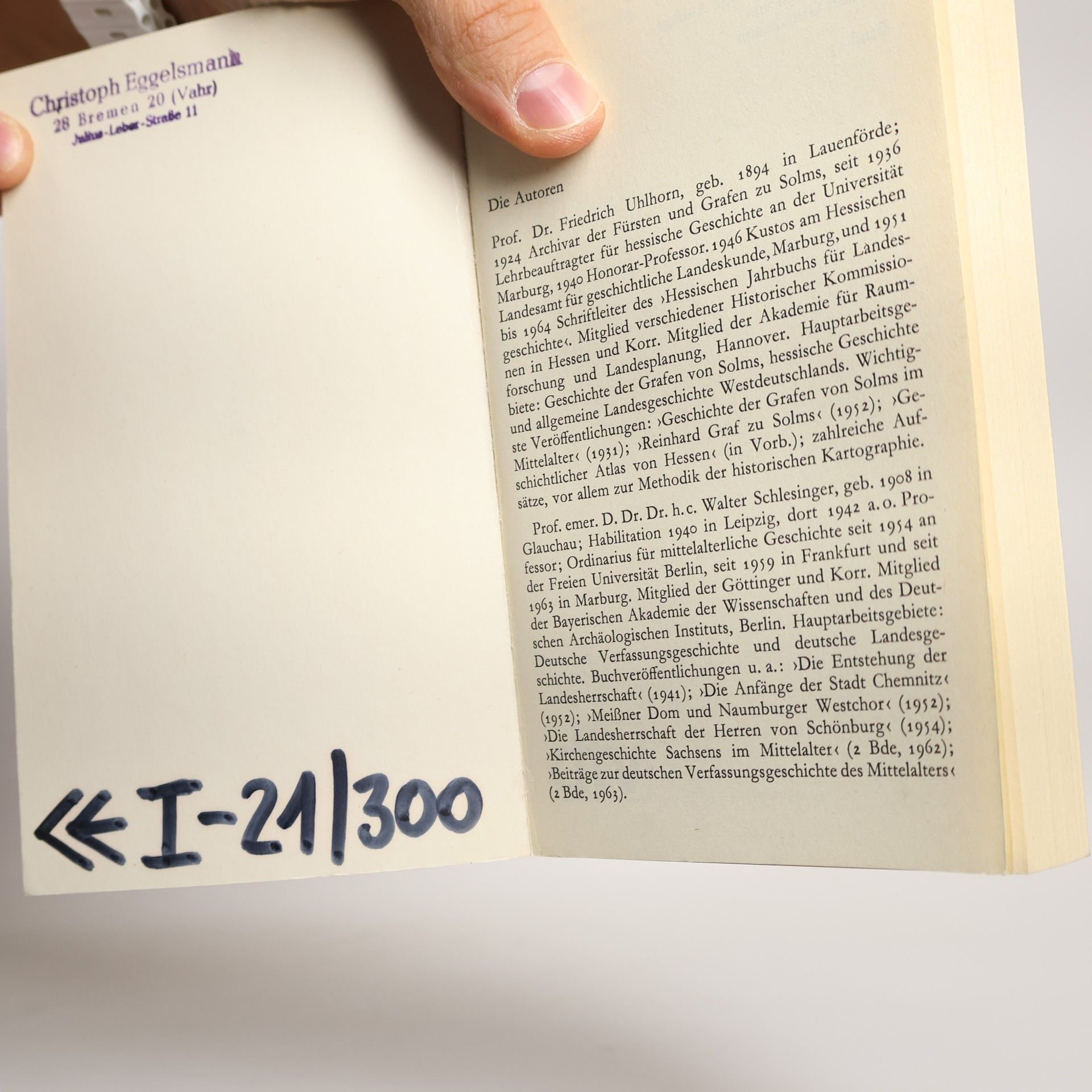 Celestino Piatti Gebhardt Handbuch der deutschen Geschichte Band 13