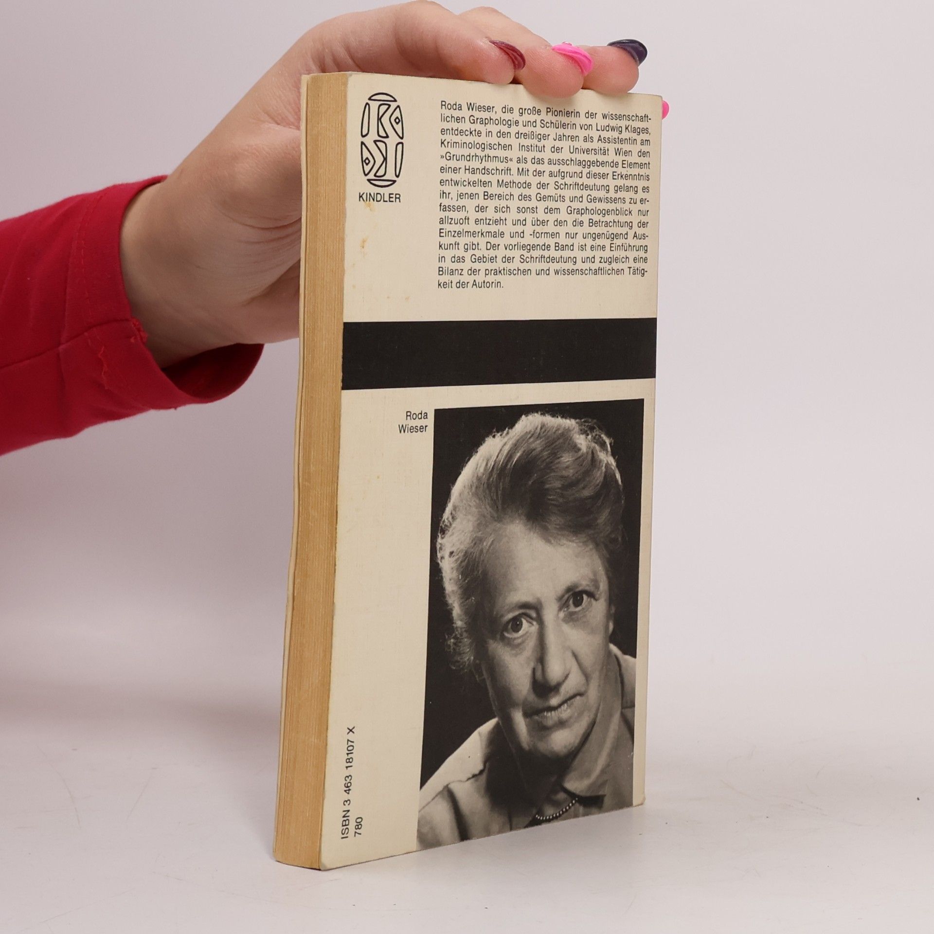 Roda Wieser Grundriss der Graphologie