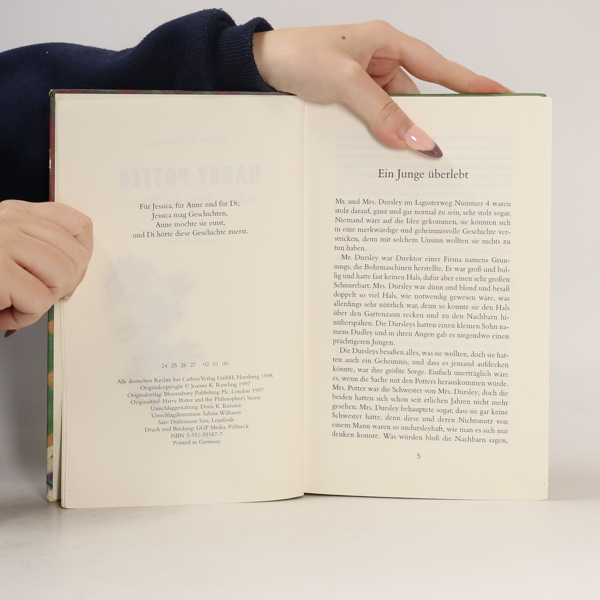 J. K. Rowling Harry Potter und der Stein der Weisen