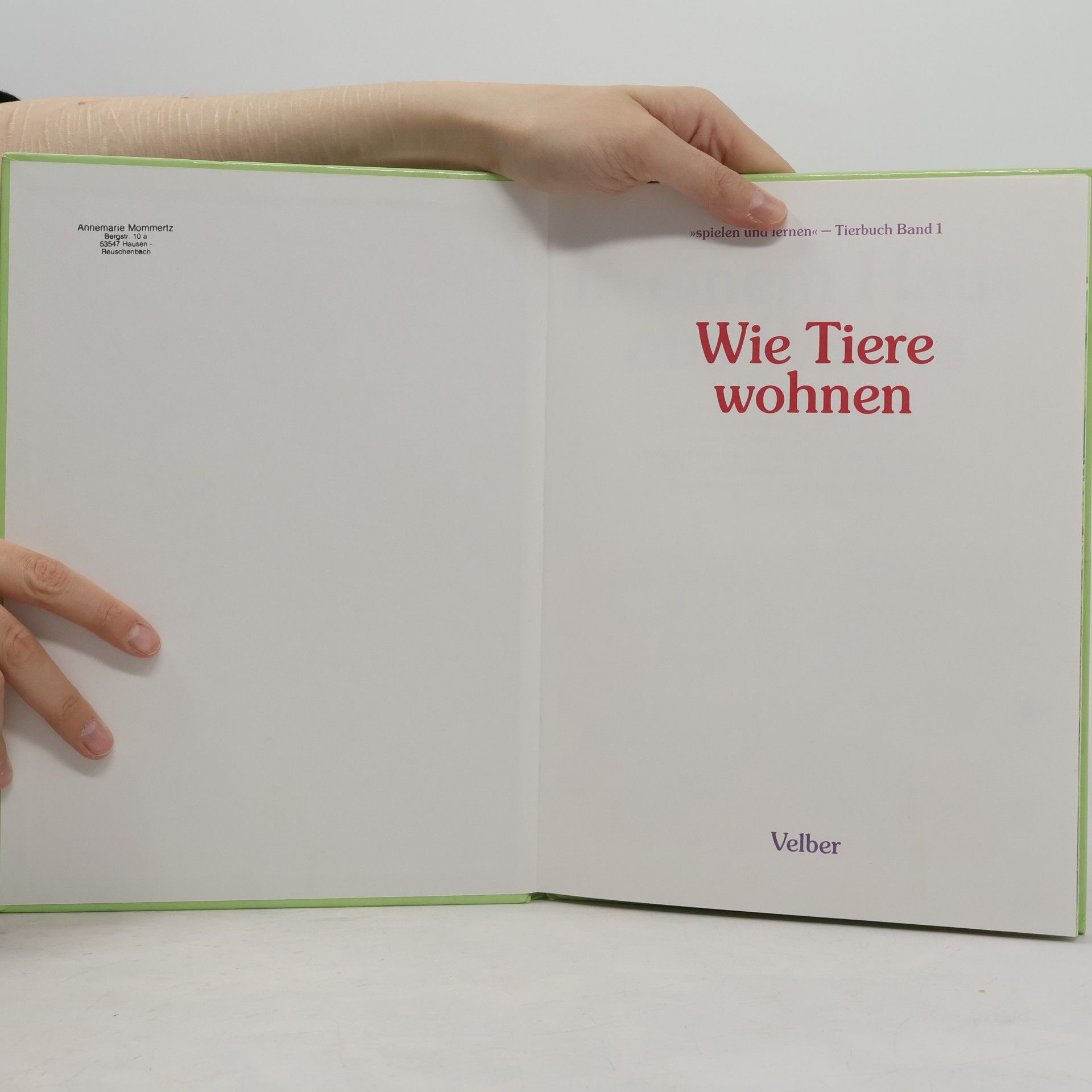 Autores varios Wie Tiere wohnen