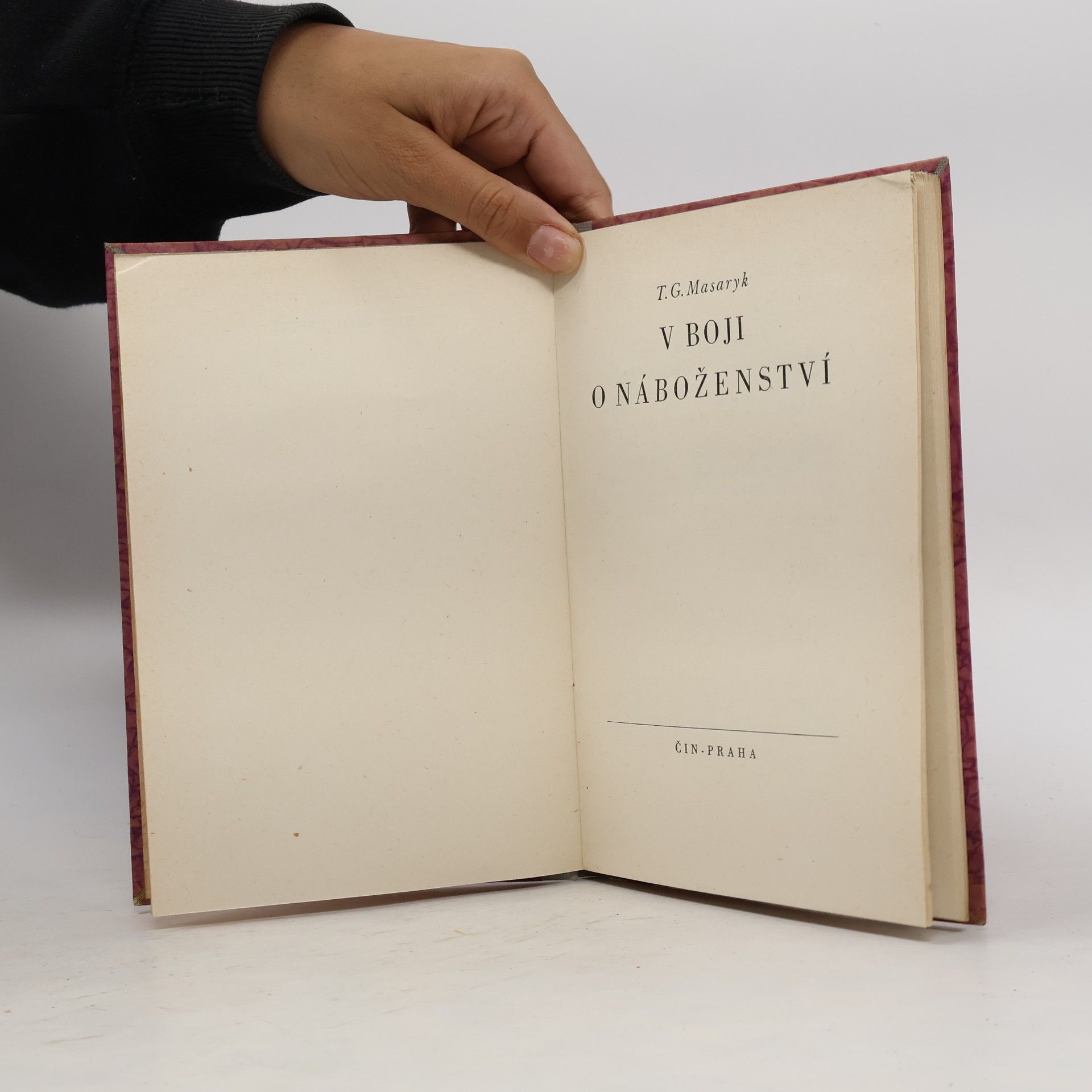 Tomáš Garrigue Masaryk V boji o náboženství