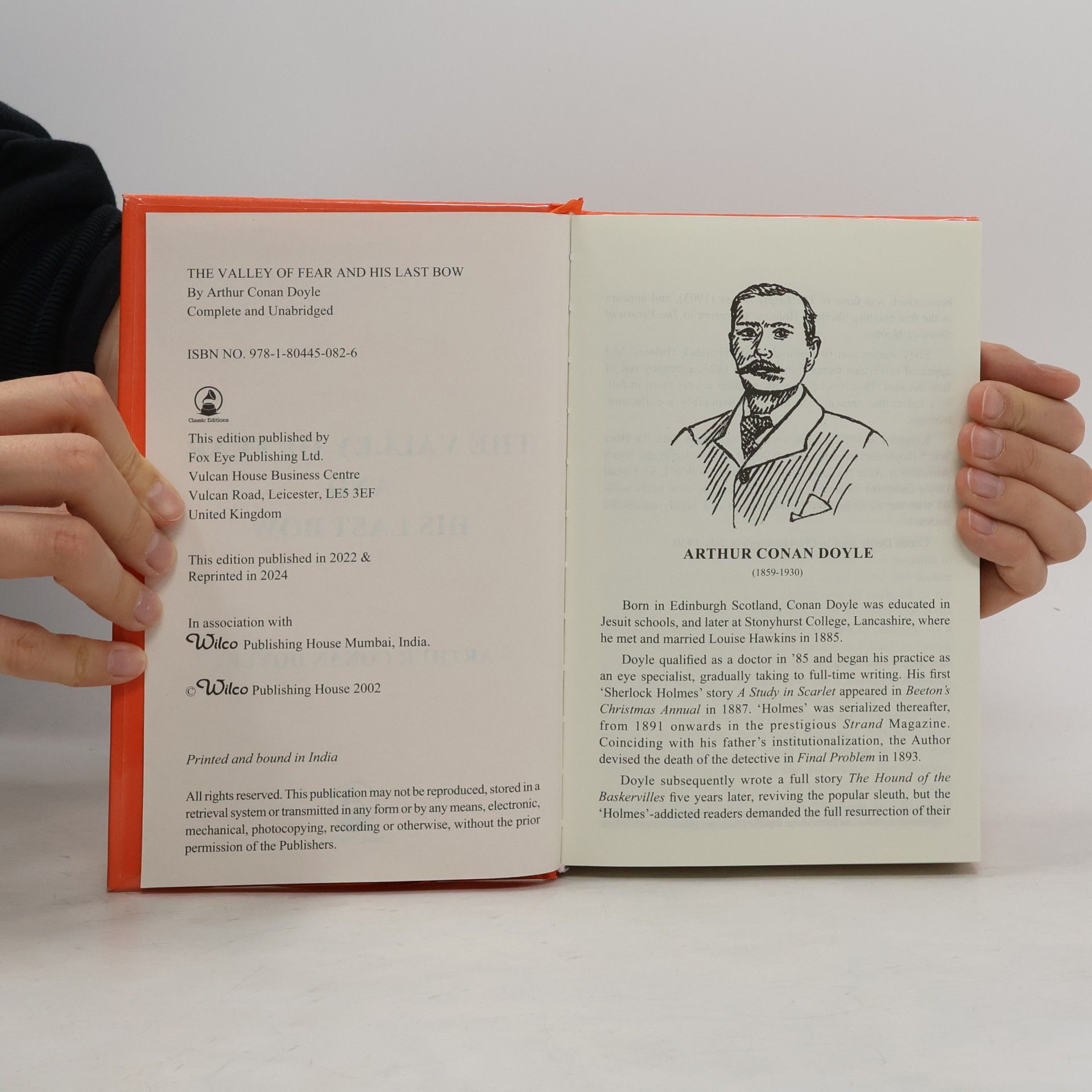 Arthur Conan Doyle The Valley Of Fear & His Last Bow