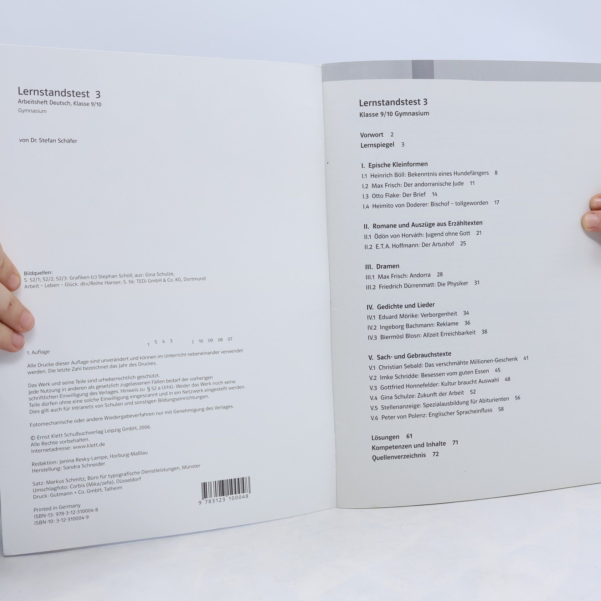 Stefan Schäfer Lernstandstest 3. Ausgabe für Gymnasien