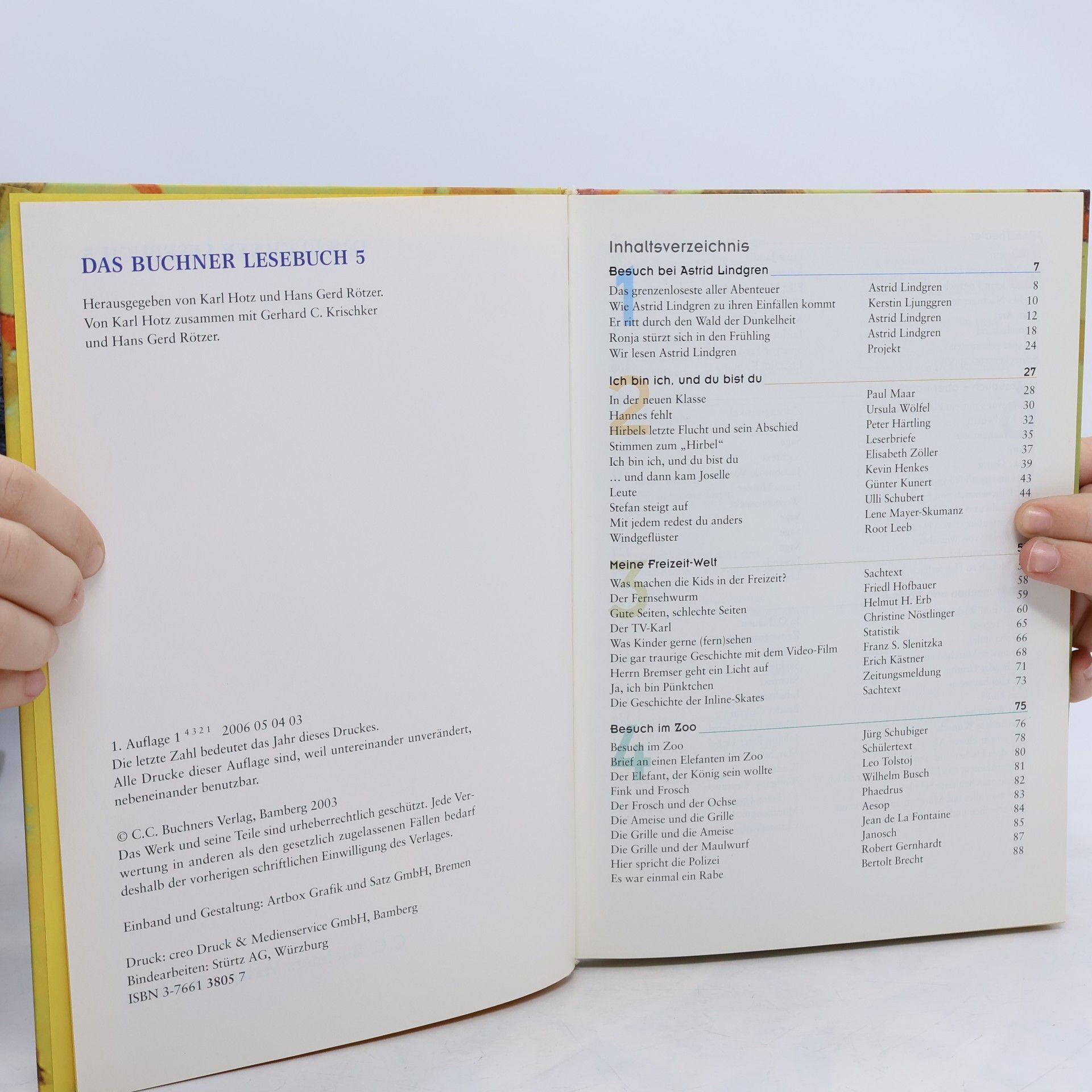 Karl Hotz Das Buchner Lesebuch