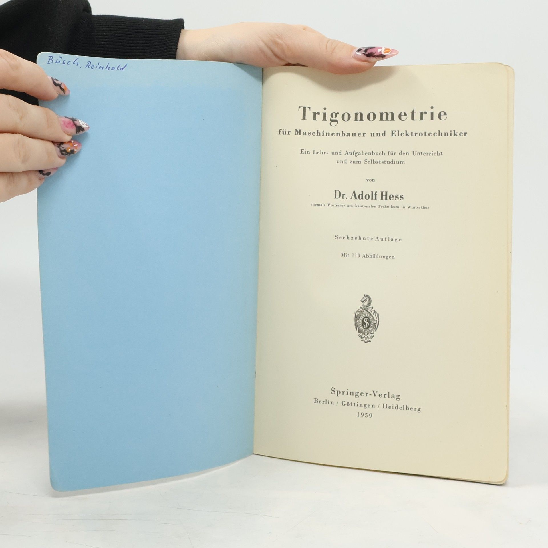 Dr. Adolf Hess Trigonometrie