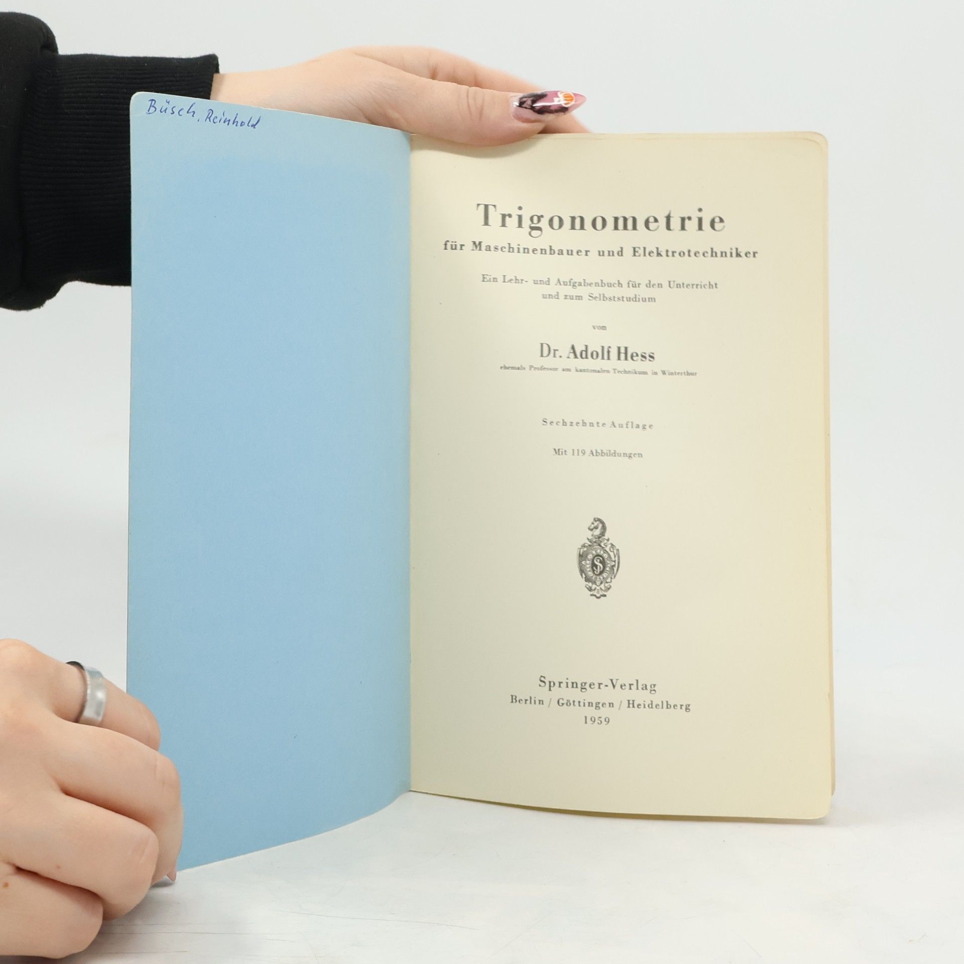 Dr. Adolf Hess Trigonometrie