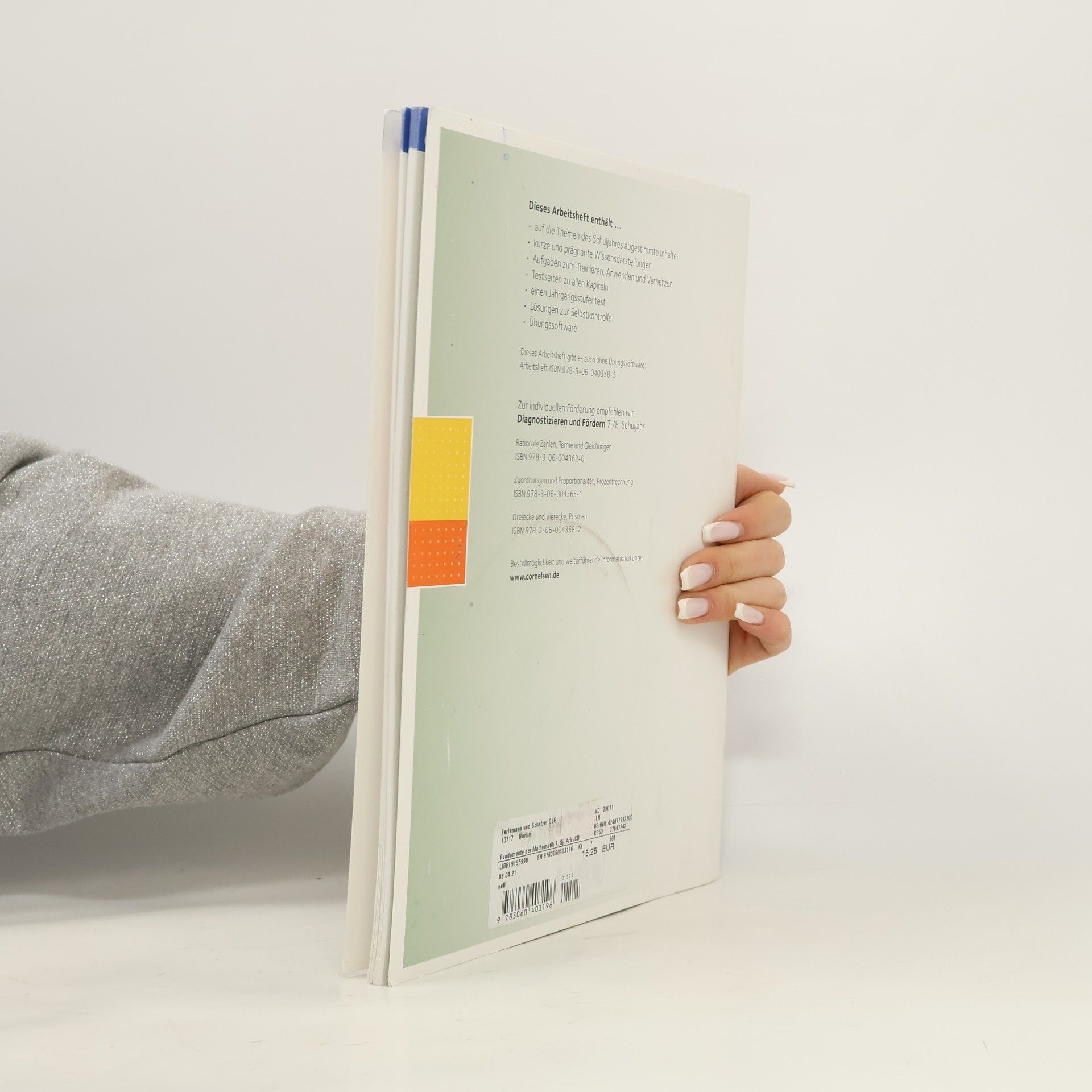 Anne-Kristina Durstewitz Fundamente der Mathematik 7. Schuljahr. Arbeitsheft mit eingelegten Lösungen und CD-ROM. Gymnasium Nordrhein-Westfalen