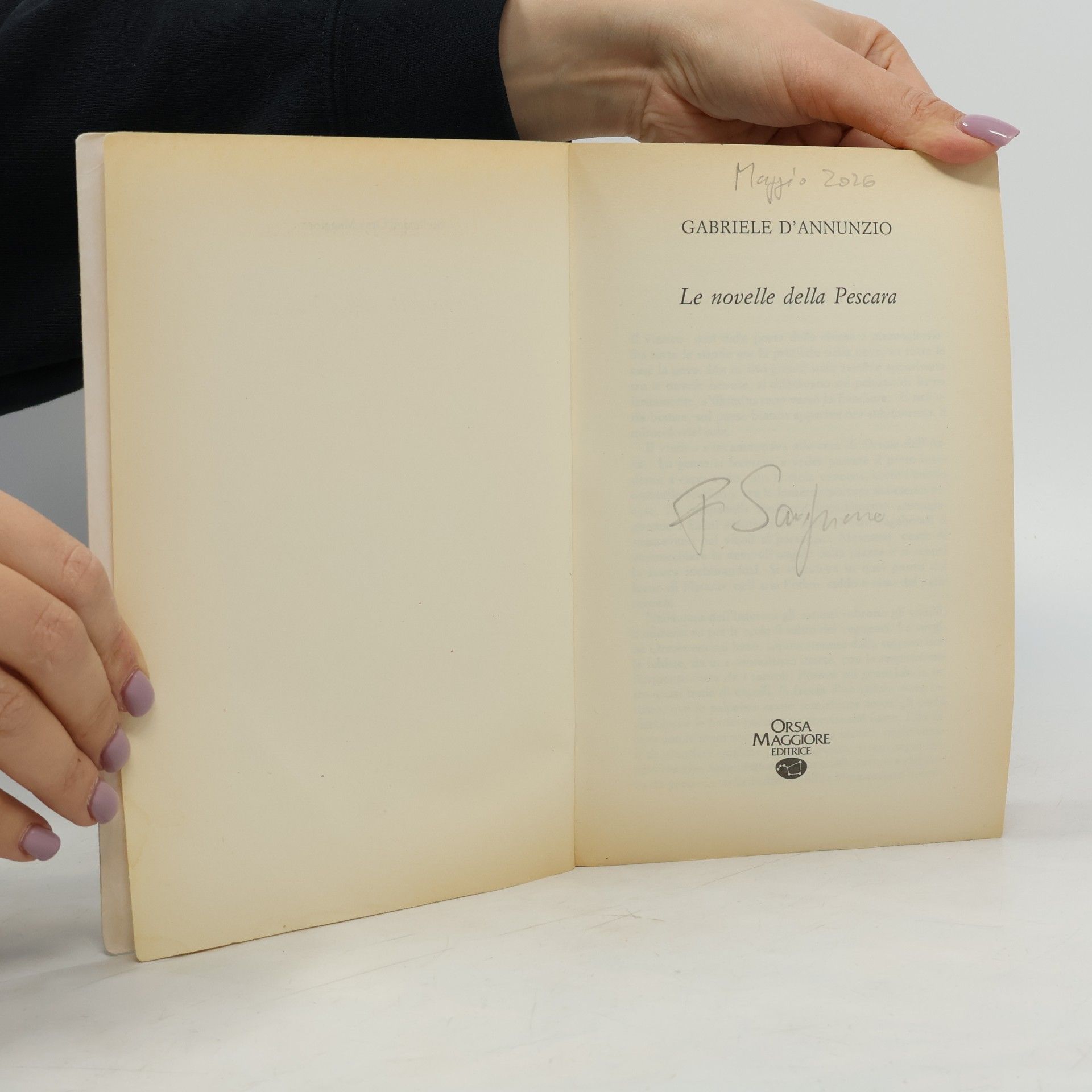 Gabriele D’Annunzio Le novelle della Pescara