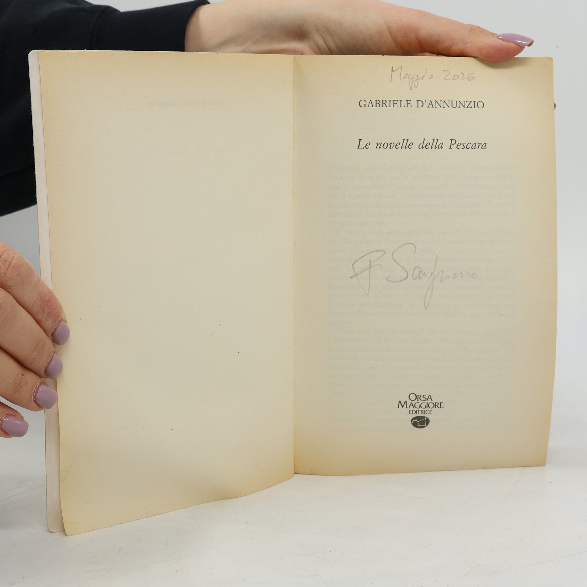 Gabriele D’Annunzio Le novelle della Pescara