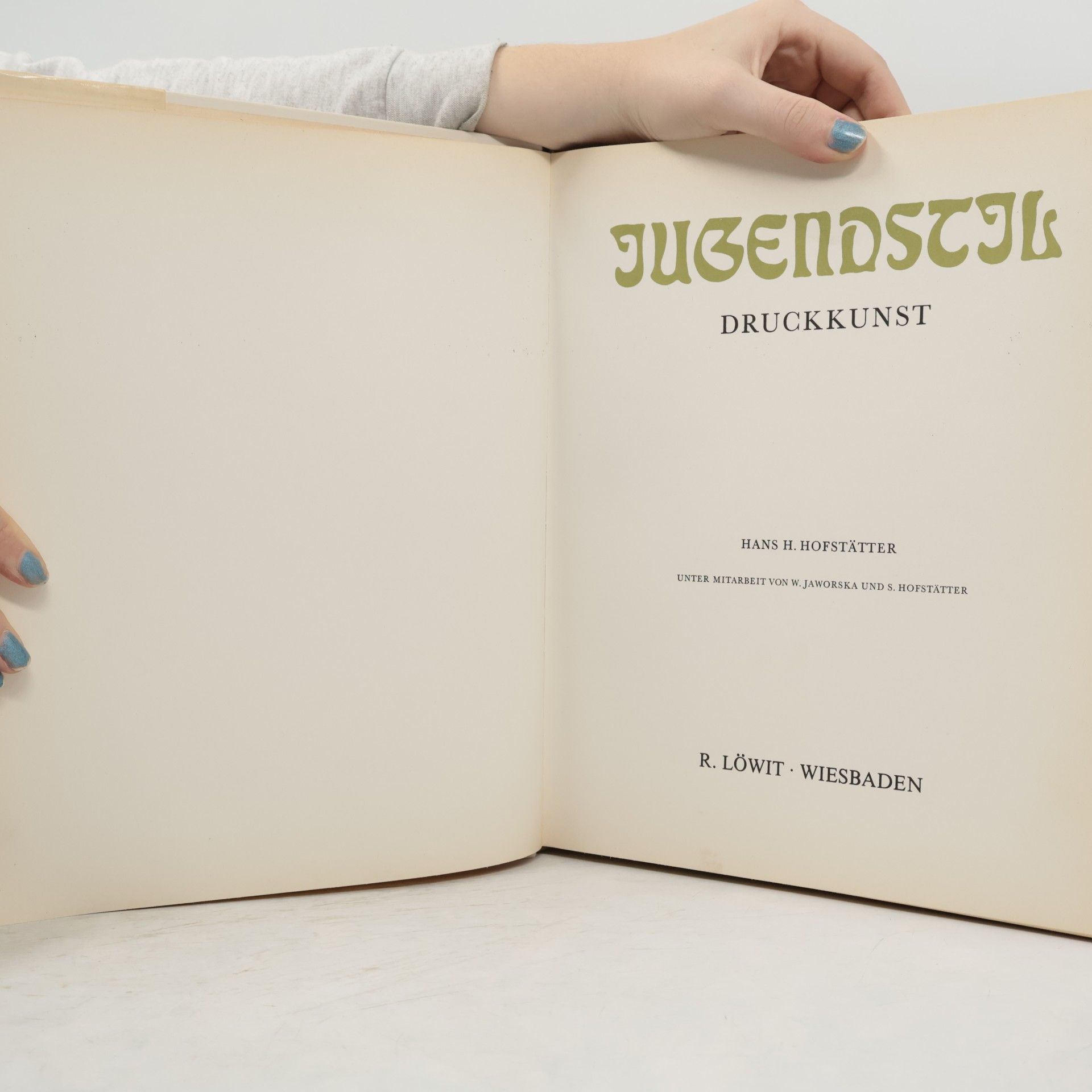 Hans Hofstatter Jugendstil-Druckkunst