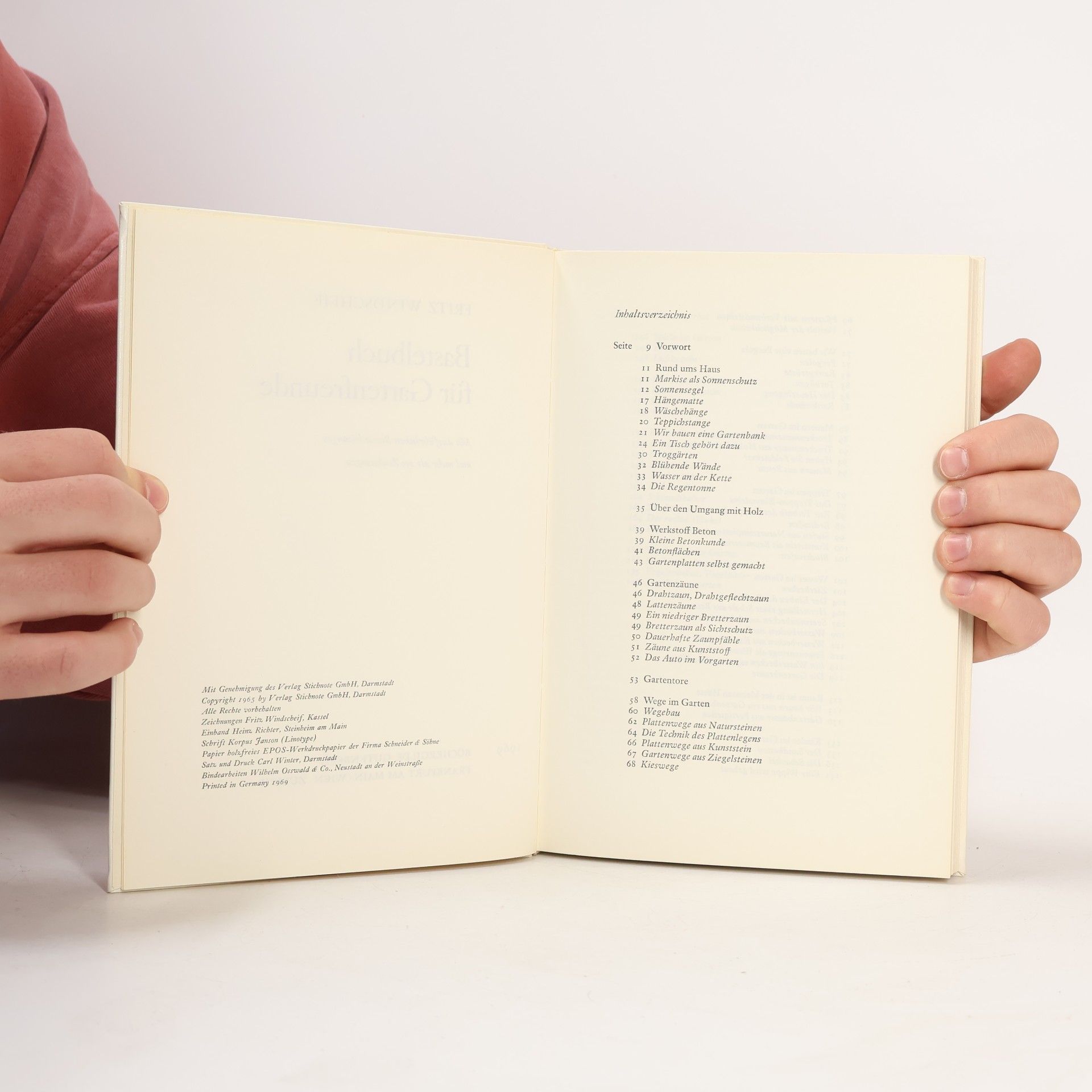 Fritz Windscheif Bastelbuch für Gartenfreunde