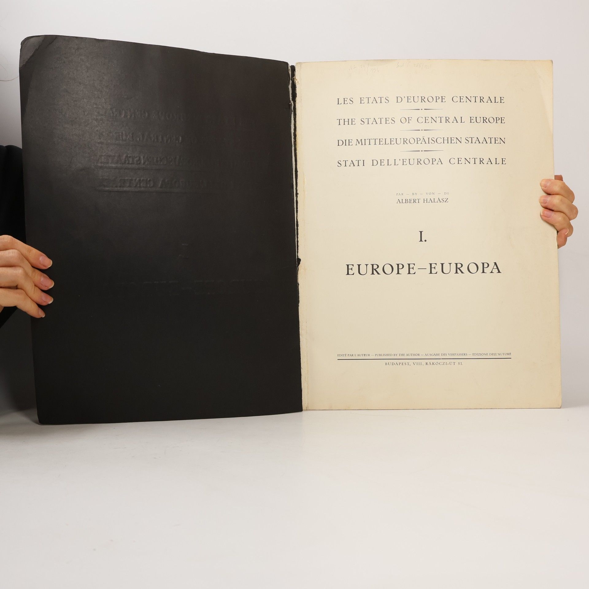 Albert Halász The States of Central Europe 1