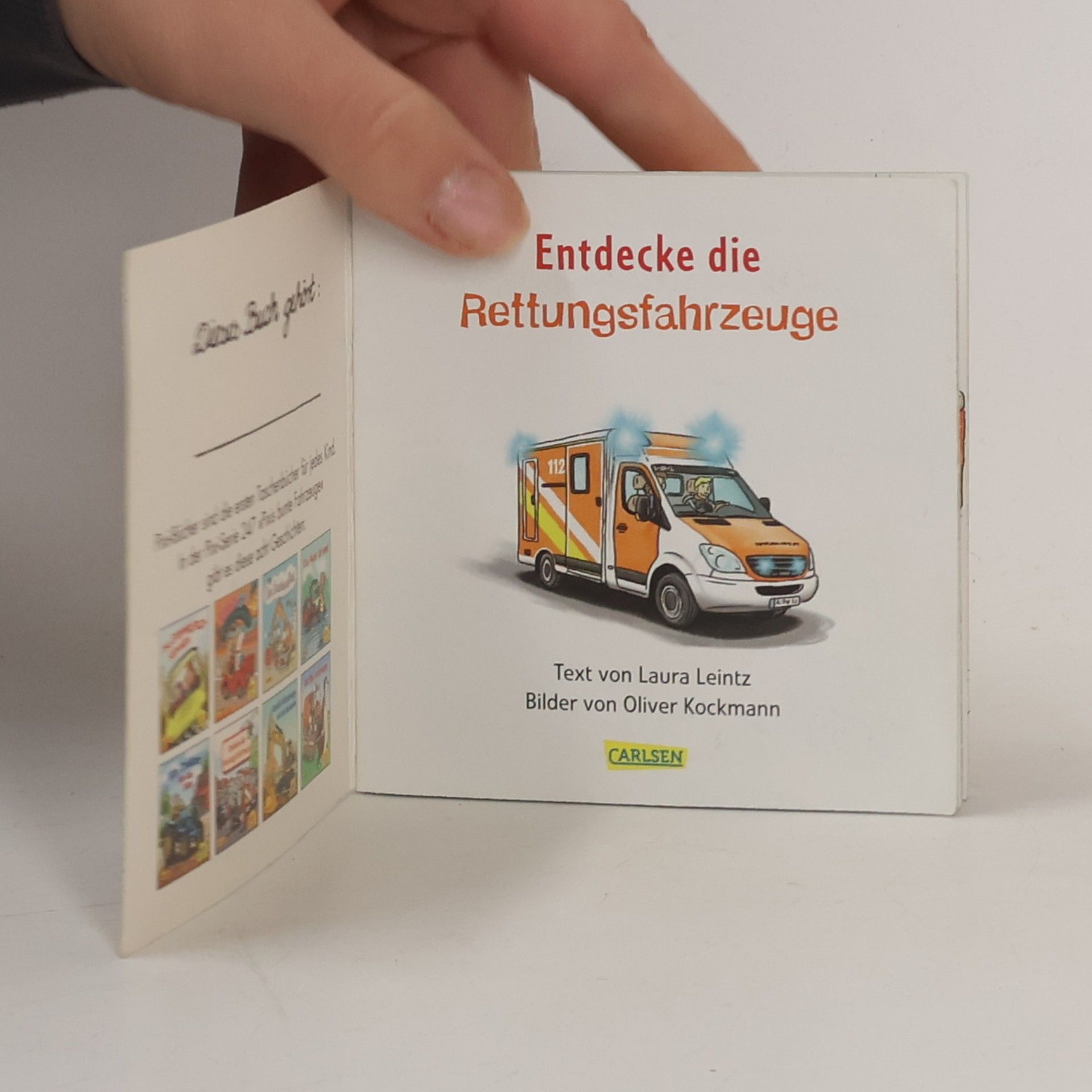 AA.VV. Entdecke die Rettungsfahrzeuge